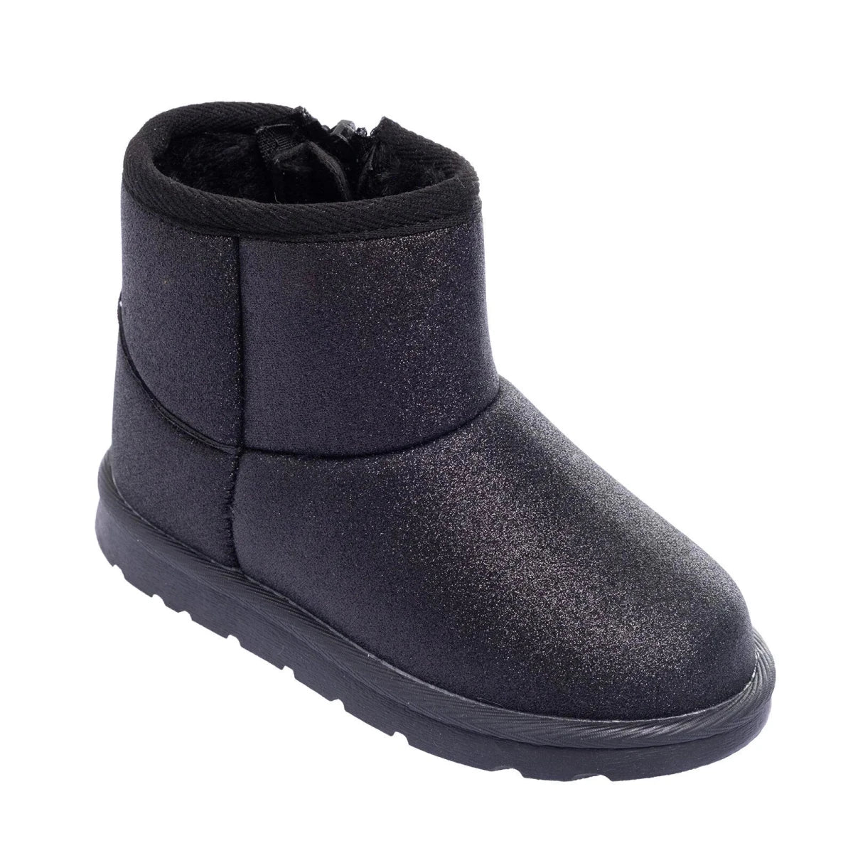 HelloBaby Zip-Up Faux Leather Baby Boots (UK 5.5 to 8.5) Black - ebebek