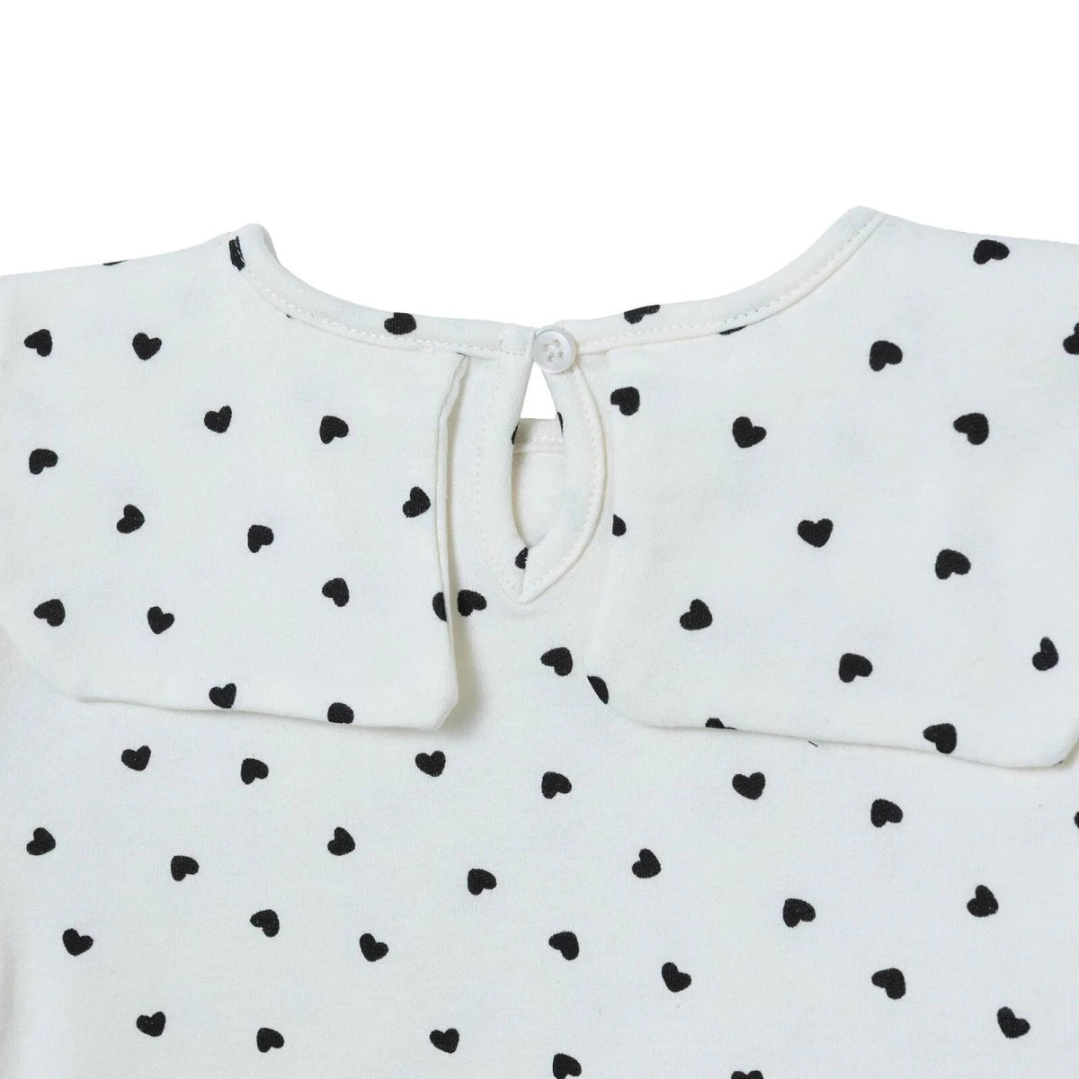 HelloBaby Shaped Neck Long Sleeve Baby Top & Leggings Set (3-6 Months to 4-5 Years) Ecru Printed - ebebek