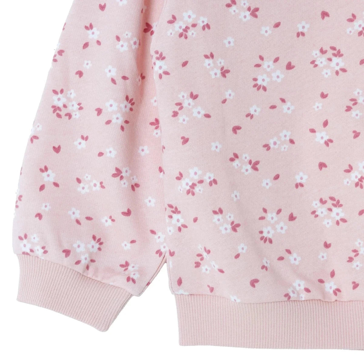 HelloBaby Floral Print Baby Sweatshirt & Leggings Set (3-6 Months to 4-5 Years) Ecru Printed - ebebek