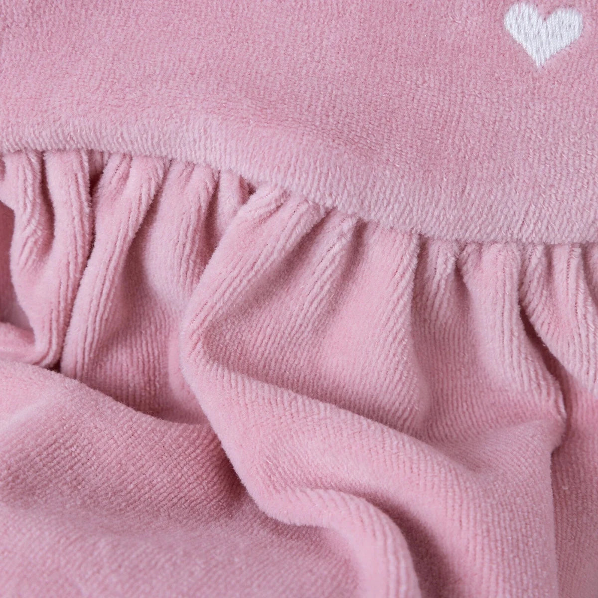 HelloBaby Star Print Long Sleeve Velour Baby Dress (1-3 Months to 12 Months) Pink - ebebek