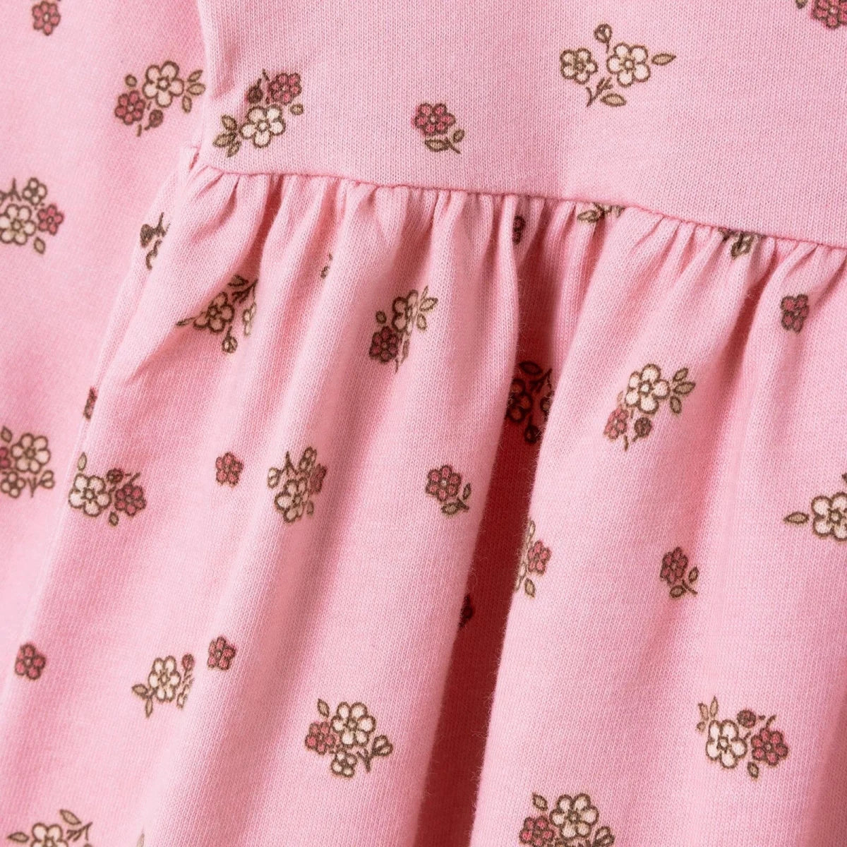 HelloBaby Long Sleeve Baby Dress (3-6 Months to 4-5 Years) Light Rose - ebebek