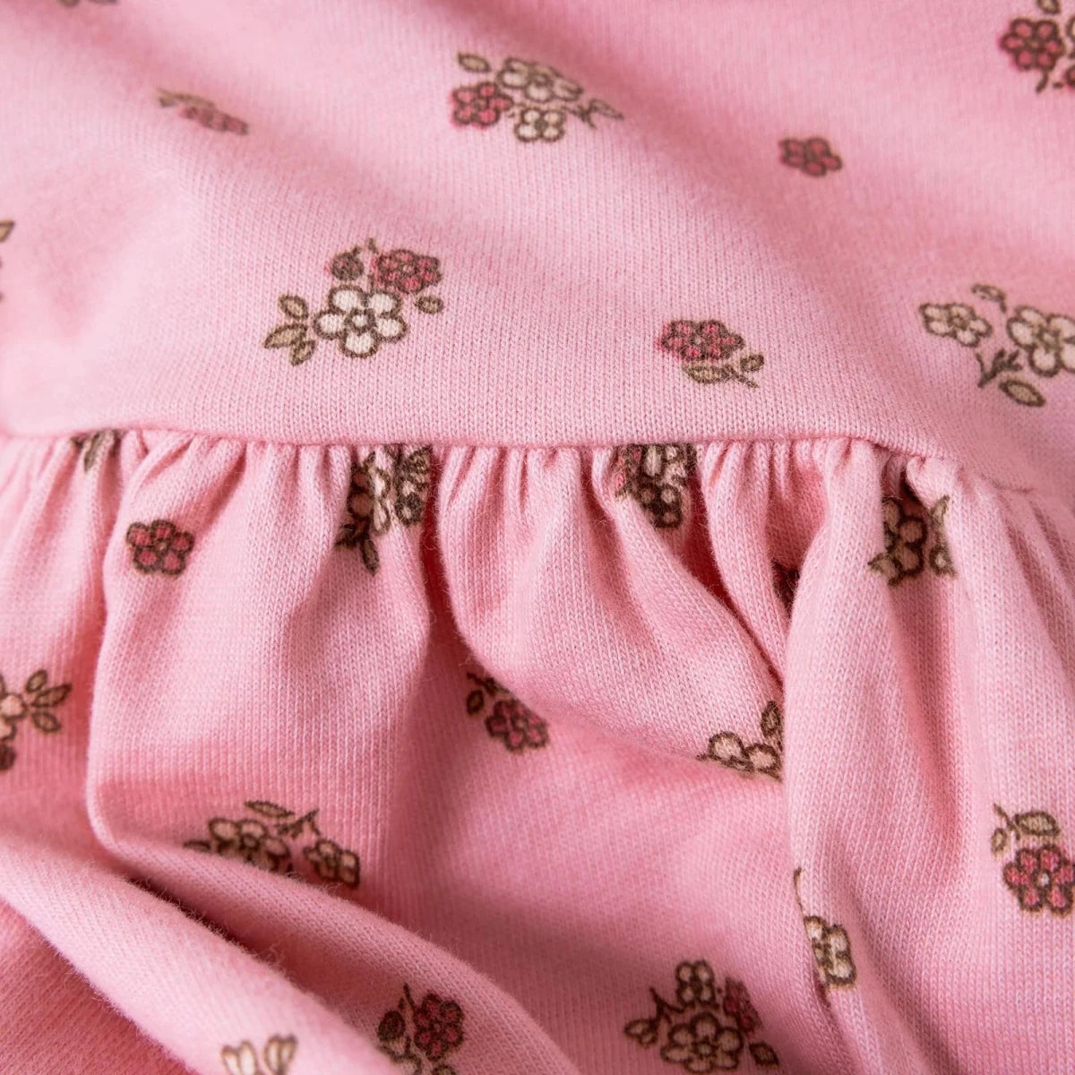 HelloBaby Long Sleeve Baby Dress (3-6 Months to 4-5 Years) Light Rose - ebebek
