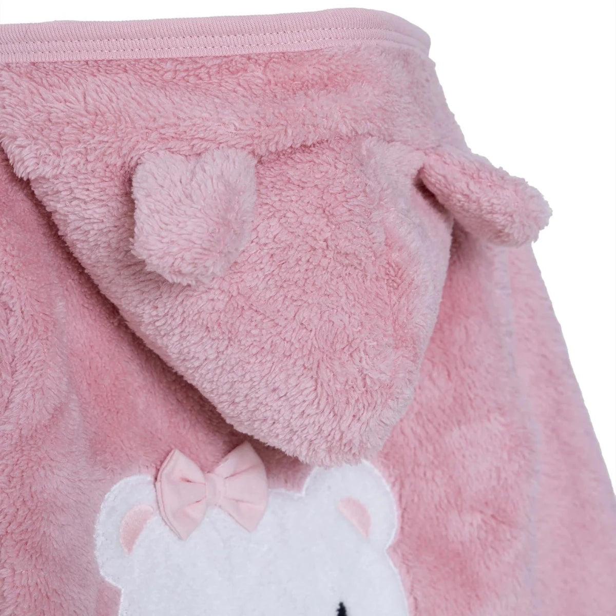 HelloBaby Hooded Animal Print Baby Cardigan (1-3 Months to 12 Months) Pink - ebebek