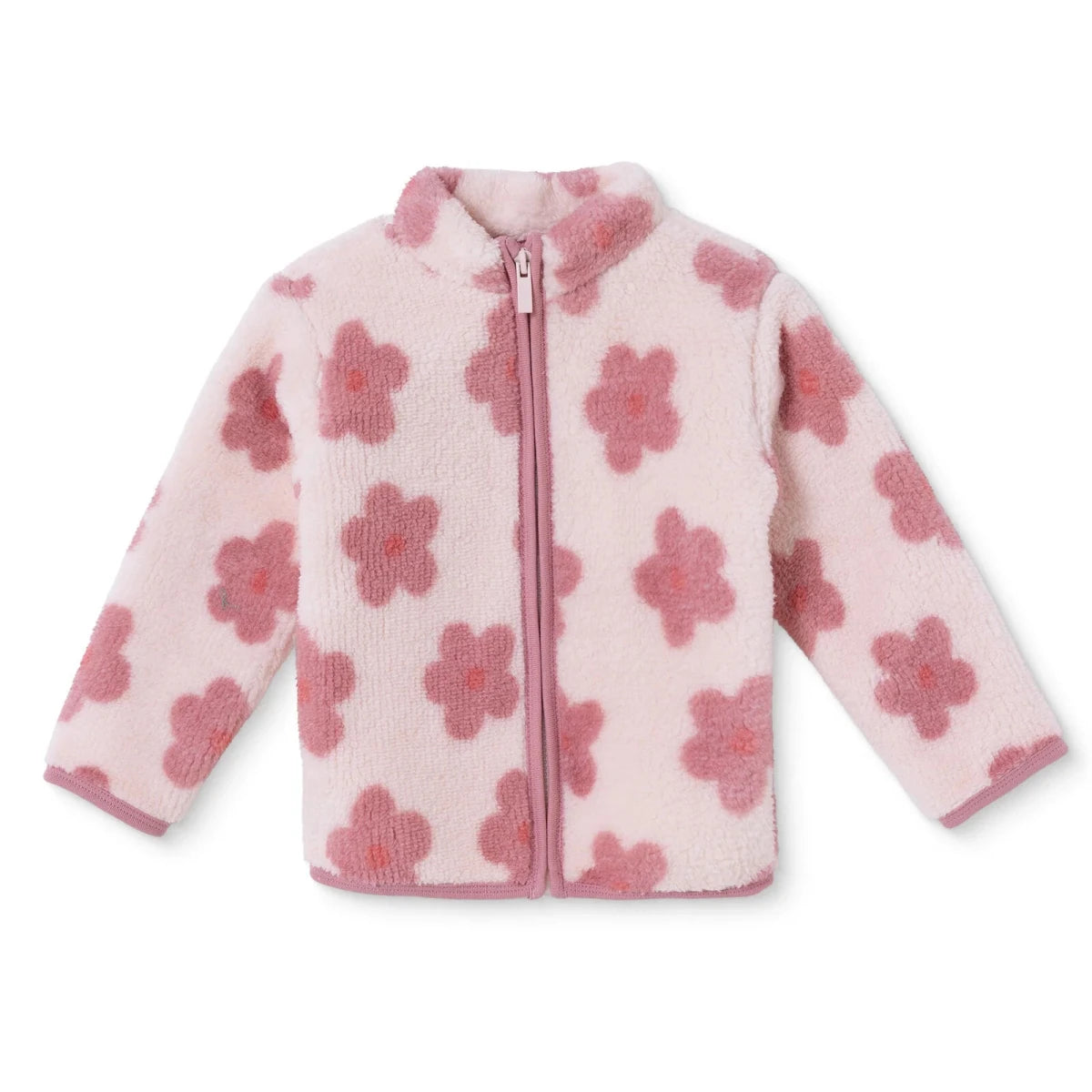 HelloBaby Soft Fleece Baby Cardigan (6-9 Months to 4-5 Years) Pink Printed - ebebek