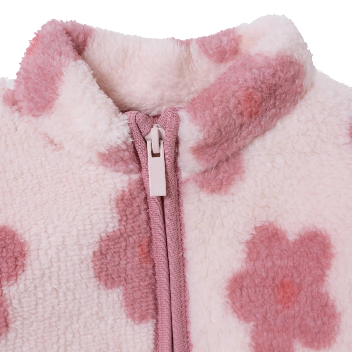 HelloBaby Soft Fleece Baby Cardigan (6-9 Months to 4-5 Years) Pink Printed - ebebek