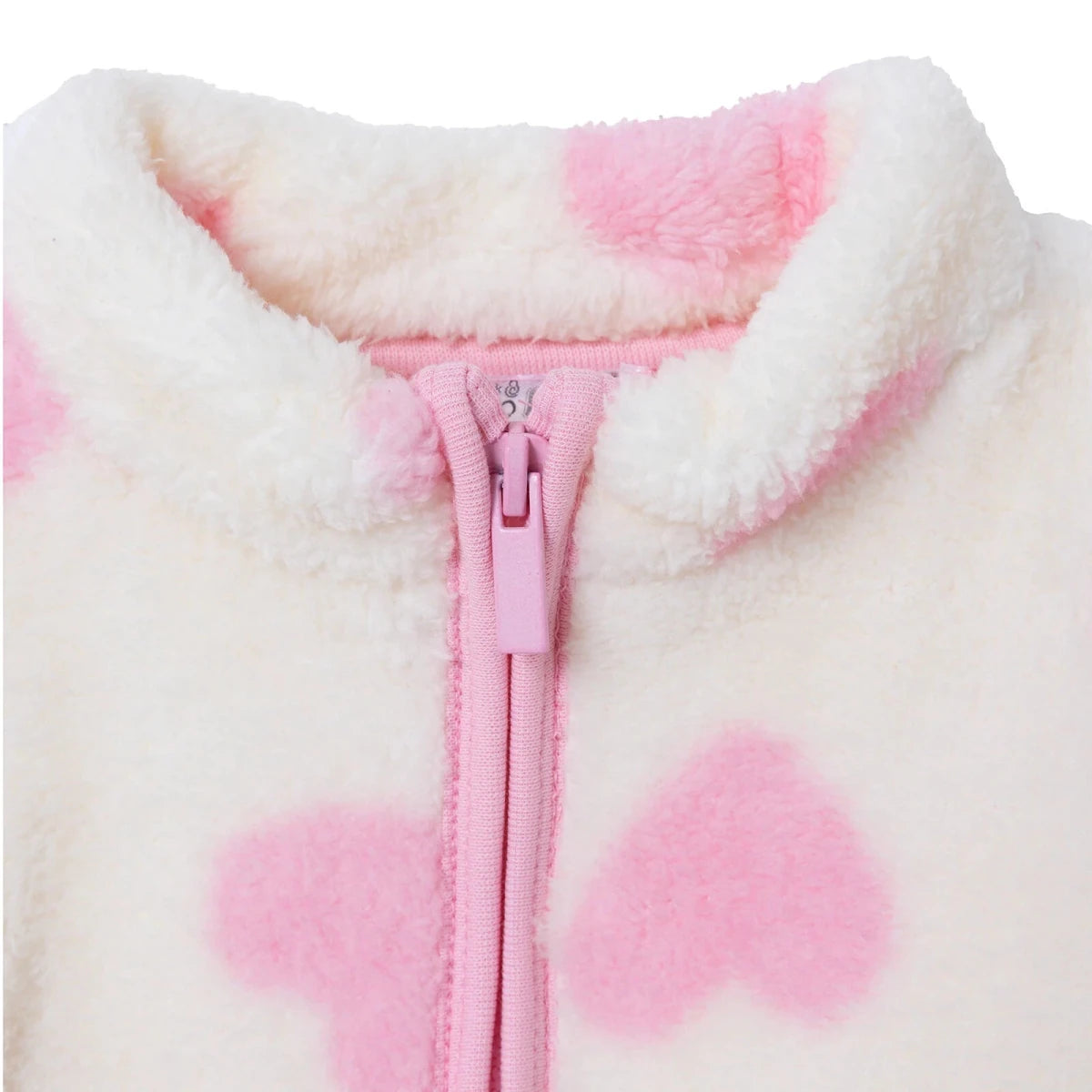 HelloBaby Soft Fleece Baby Cardigan (6-9 Months to 4-5 Years) Ecru Printed - ebebek