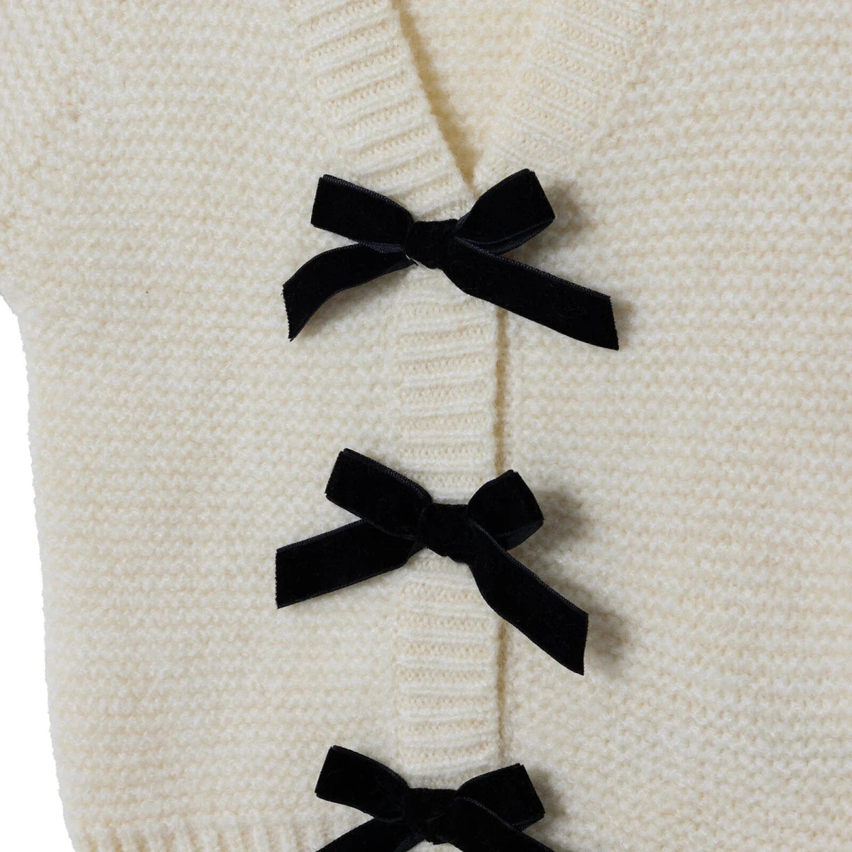HelloBaby V Neck Knitted Baby Cardigan (9-12 Months to 4-5 Years) Ecru - ebebek