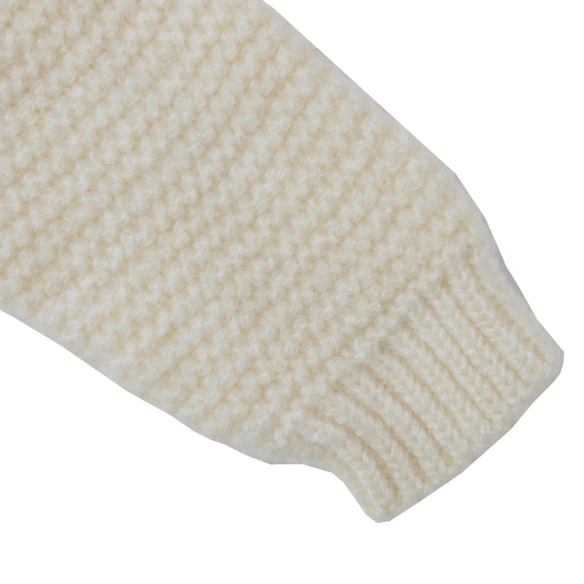 HelloBaby V Neck Knitted Baby Cardigan (9-12 Months to 4-5 Years) Ecru - ebebek