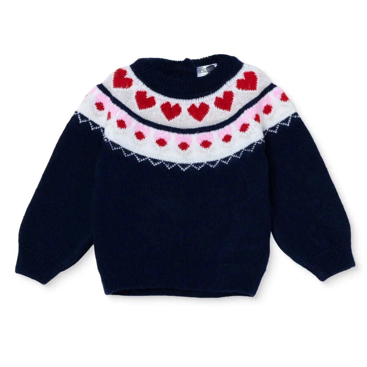 HelloBaby Knitted Baby Jumper (9-12 Months to 4-5 Years) Navy Blue - ebebek