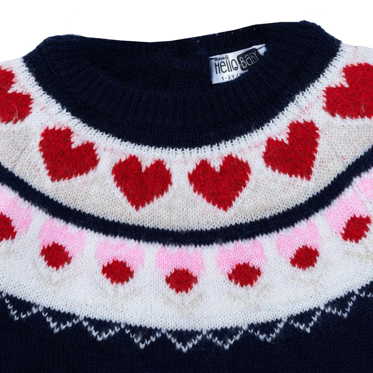 HelloBaby Knitted Baby Jumper (9-12 Months to 4-5 Years) Navy Blue - ebebek