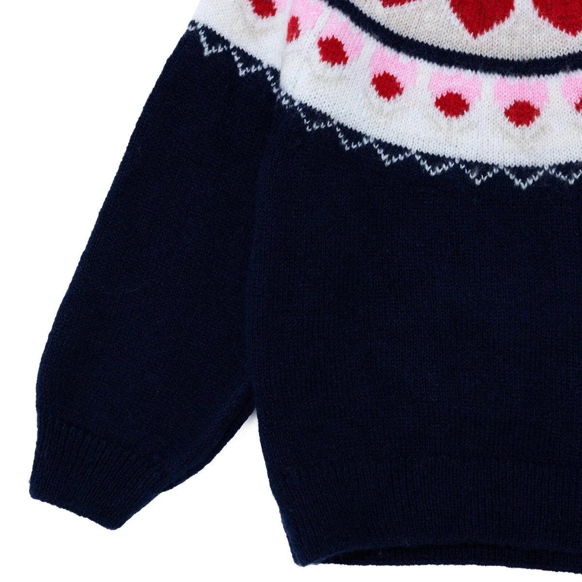 HelloBaby Knitted Baby Jumper (9-12 Months to 4-5 Years) Navy Blue - ebebek