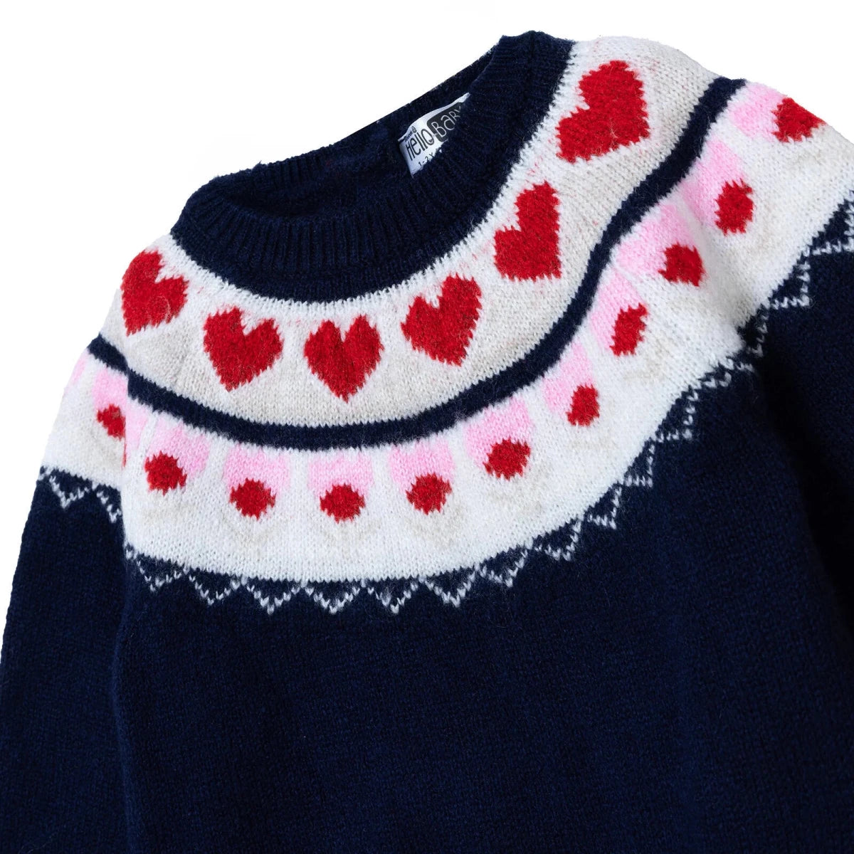 HelloBaby Knitted Baby Jumper (9-12 Months to 4-5 Years) Navy Blue - ebebek
