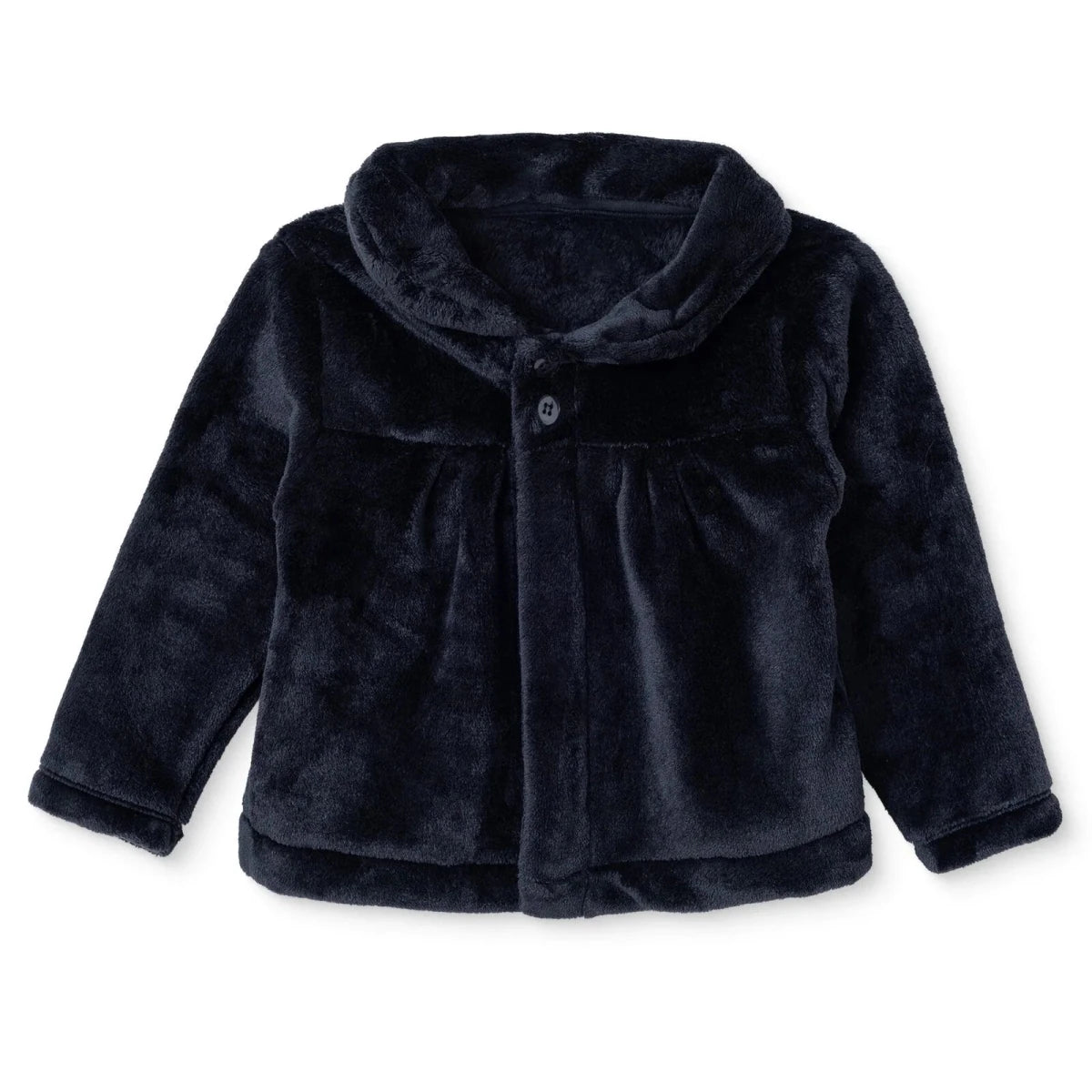 HelloBaby Buttoned Soft Fleece Baby Coat (3-6 Months to 2-3 Years) - Black Black - ebebek