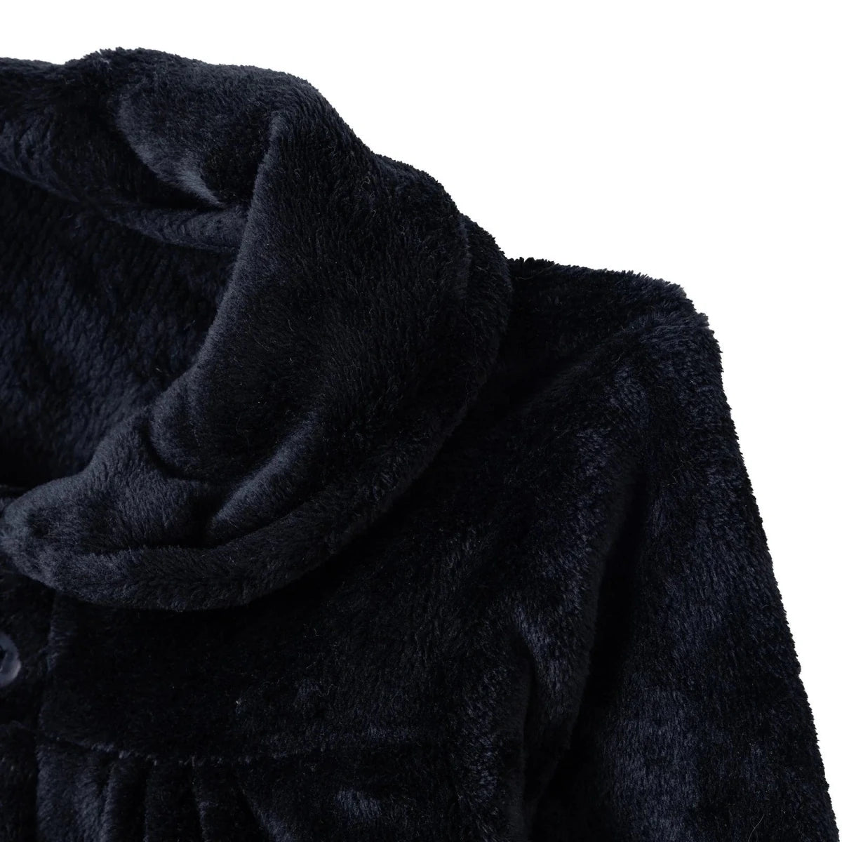 HelloBaby Buttoned Soft Fleece Baby Coat (3-6 Months to 2-3 Years) - Black Black - ebebek