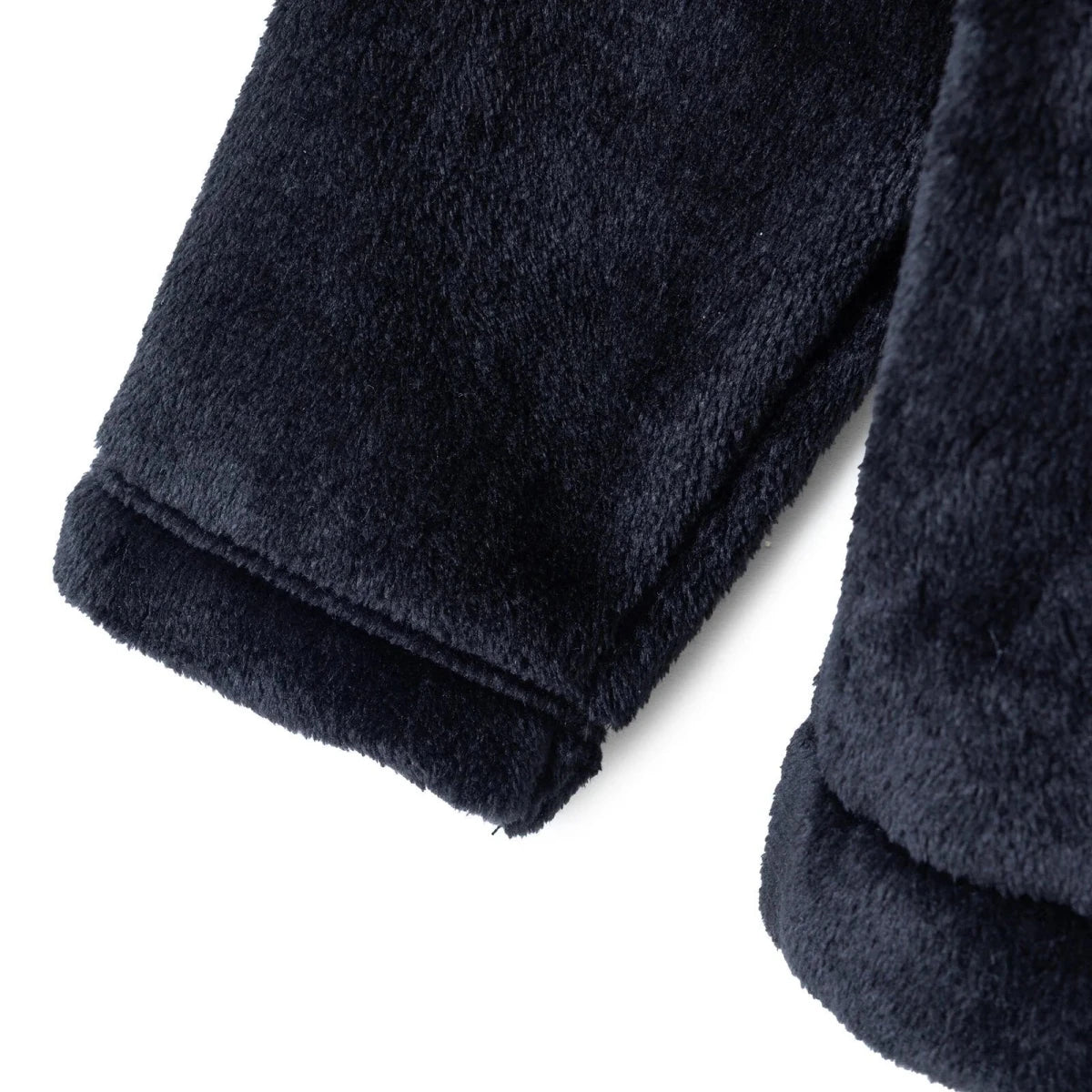 HelloBaby Buttoned Soft Fleece Baby Coat (3-6 Months to 2-3 Years) - Black Black - ebebek