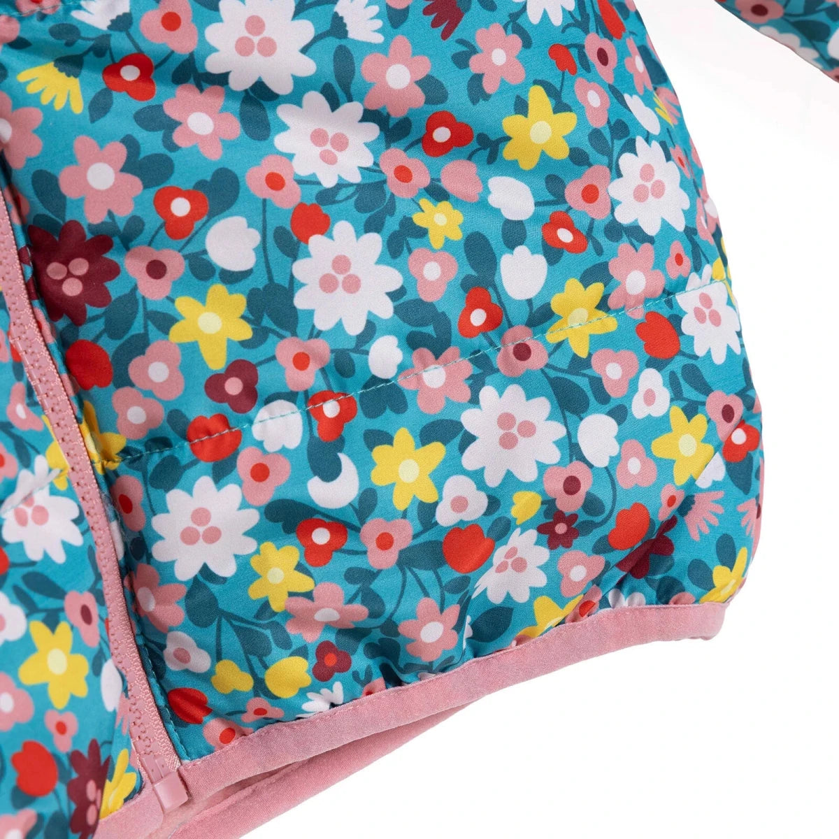 HelloBaby Hooded Floral Print Fleece Baby Jacket (9-12 Months to 4-5 Years) Green Printed - ebebek
