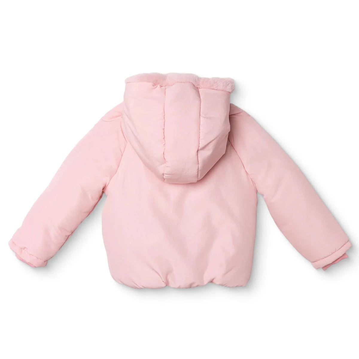 HelloBaby Hooded Bow Print Fleece Baby Jacket (9-12 Months to 4-5 Years) Pink - ebebek