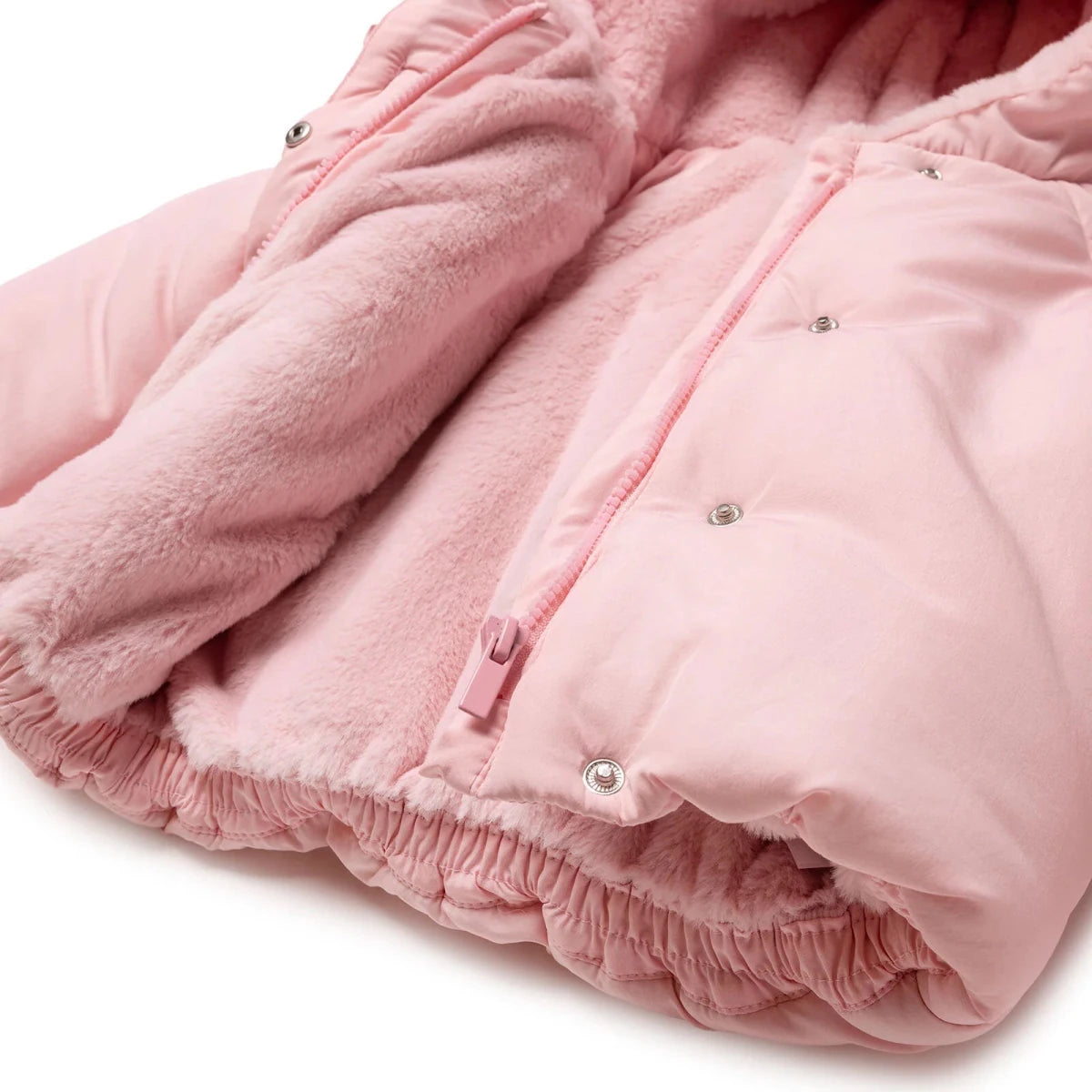 HelloBaby Hooded Bow Print Fleece Baby Jacket (9-12 Months to 4-5 Years) Pink - ebebek