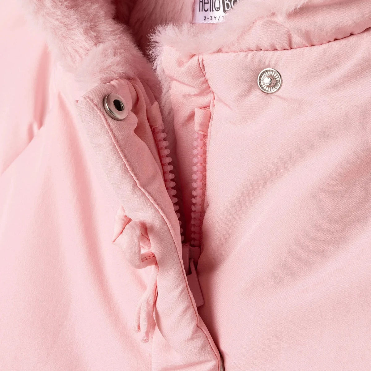 HelloBaby Hooded Bow Print Fleece Baby Jacket (9-12 Months to 4-5 Years) Pink - ebebek