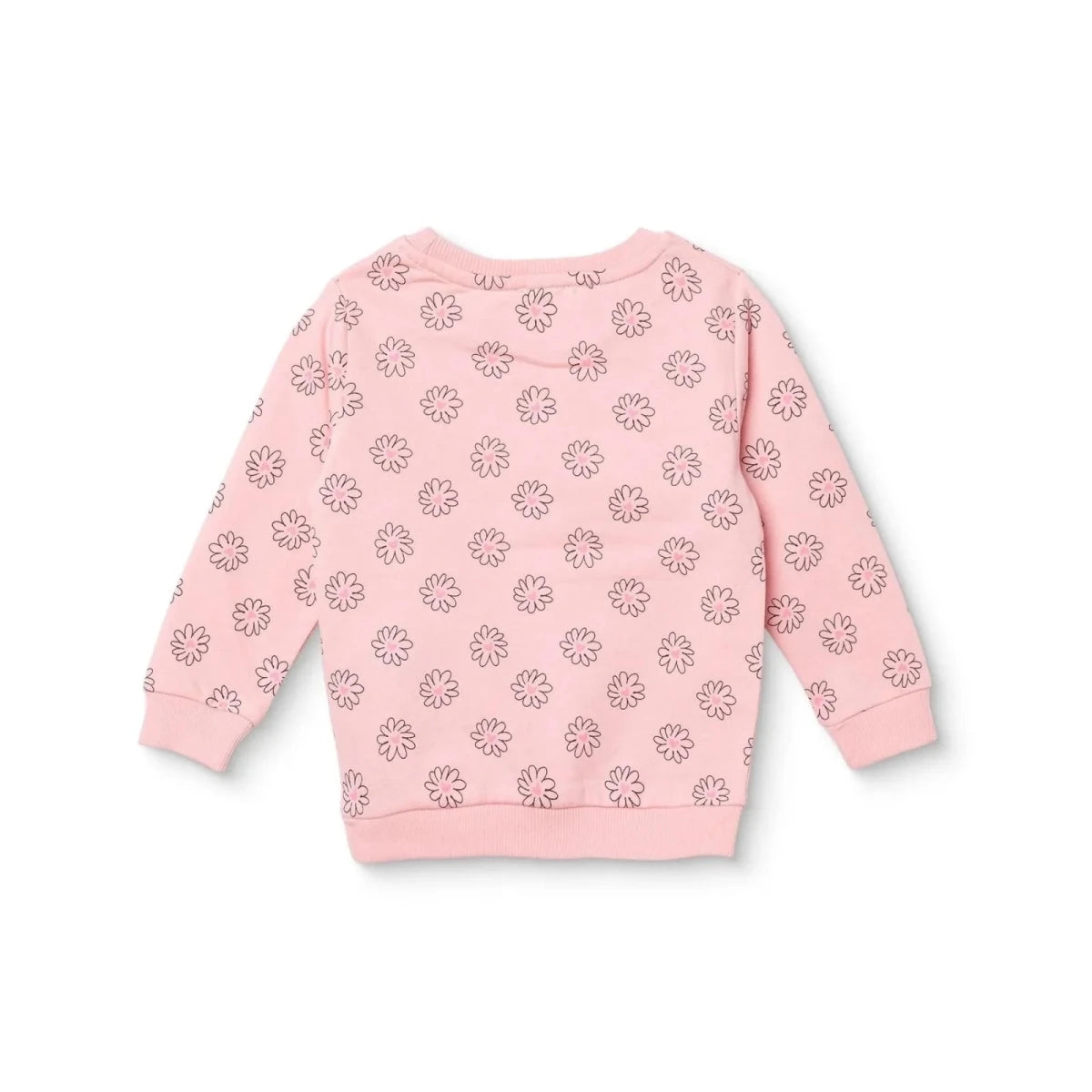 HelloBaby Floral Print Brushed Loopback Baby Sweatshirt (3-6 Months to 4-5 Years) - Pink Printed Pink Printed - ebebek