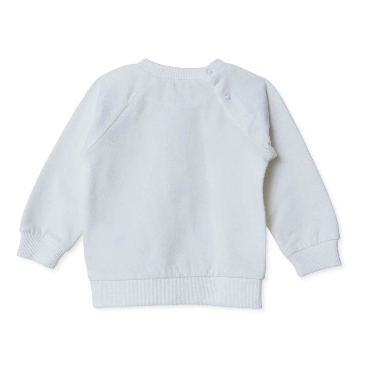 HelloBaby Animal Print Baby Sweatshirt (1-3 Months to 12 Months) Ecru - ebebek