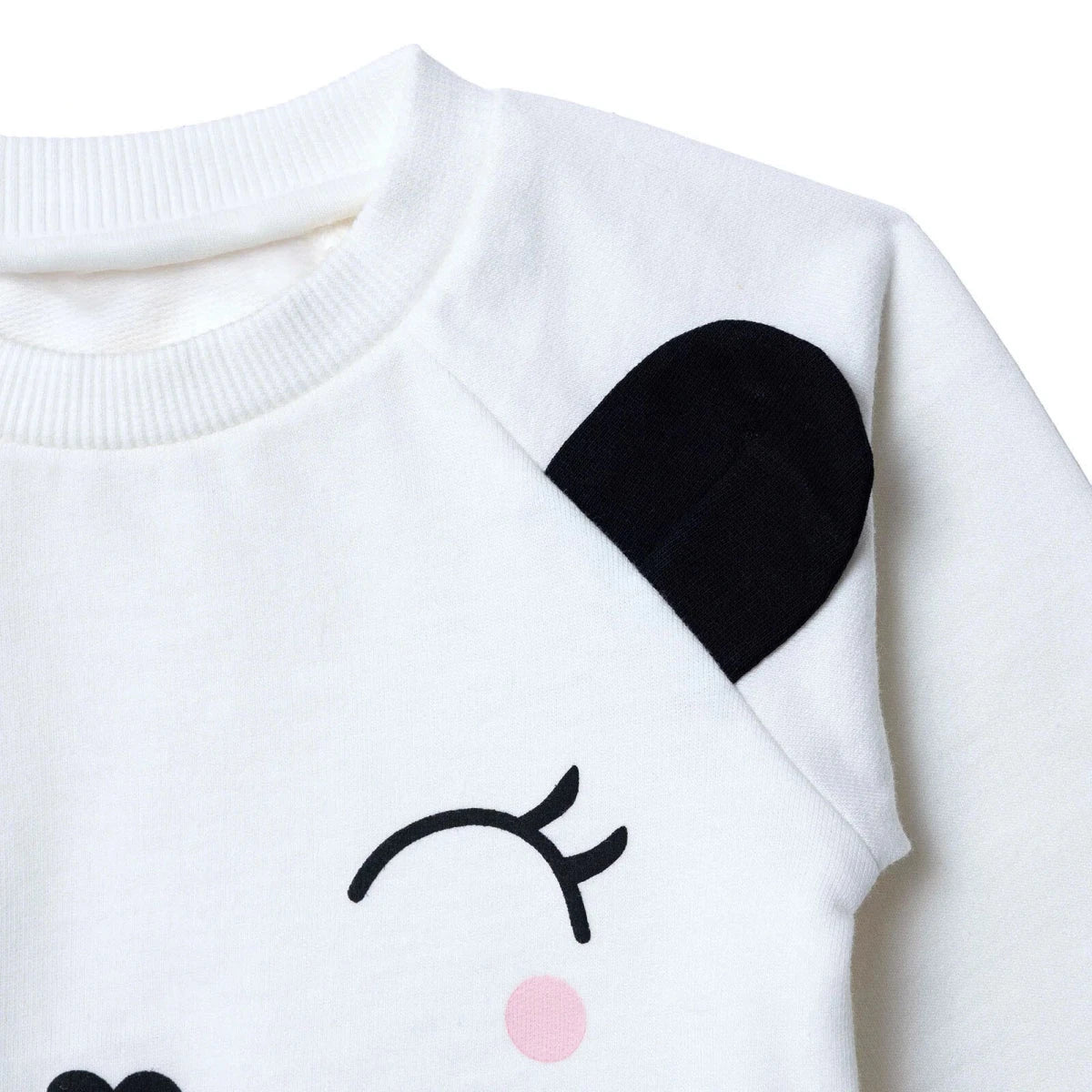 HelloBaby Animal Print Baby Sweatshirt (1-3 Months to 12 Months) Ecru - ebebek
