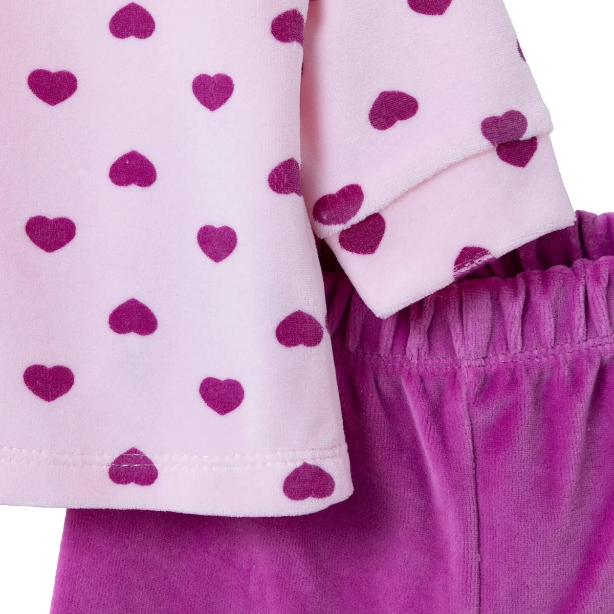 HelloBaby Velour Baby Sweatshirt & Leggings Set (1-3 Months to 12 Months) Purple - ebebek