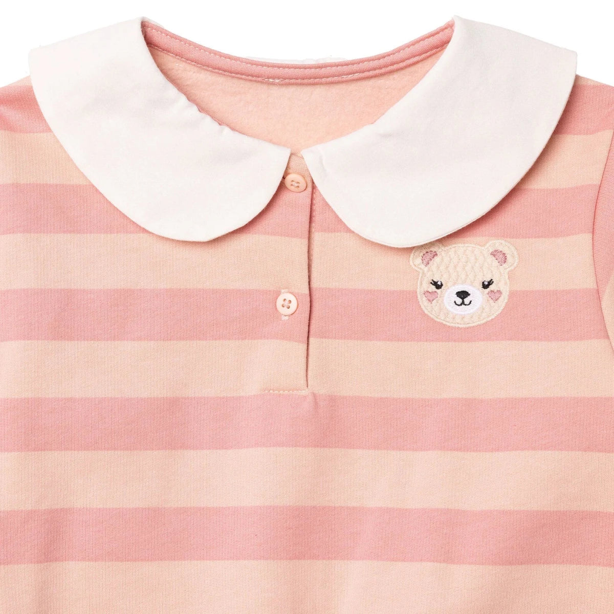 HelloBaby Bear Print Baby Sweatshirt & Leggings Set (3-6 Months to 4-5 Years) Pink Printed - ebebek