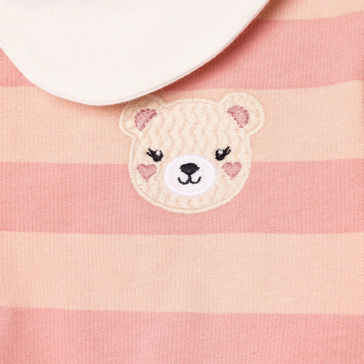 HelloBaby Bear Print Baby Sweatshirt & Leggings Set (3-6 Months to 4-5 Years) Pink Printed - ebebek