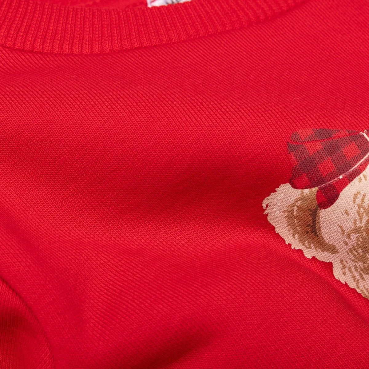 HelloBaby 2 Piece Bear Print Baby Tracksuit Set (3-6 Months to 2-3 Years) Red - ebebek