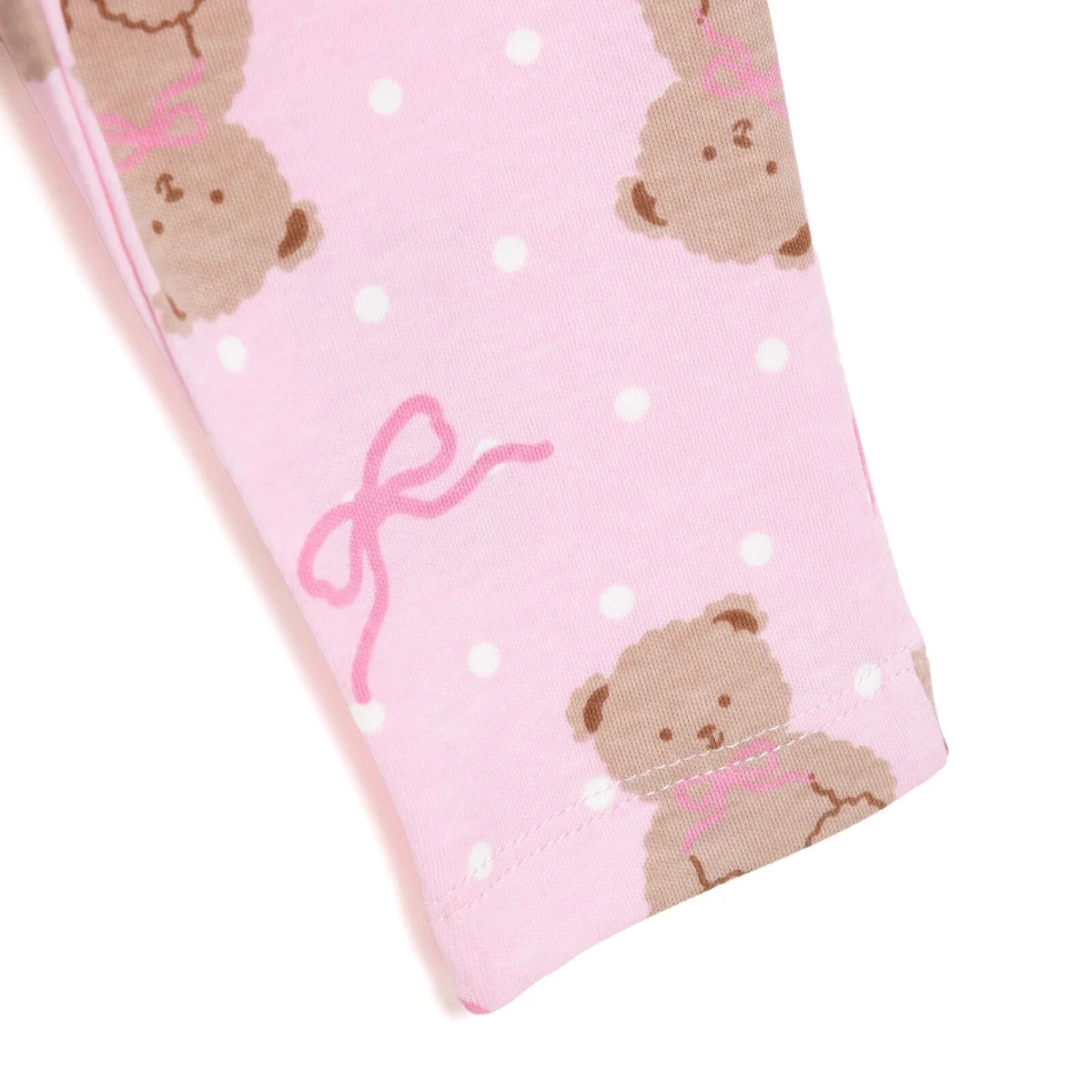 HelloBaby Animal Print Peter Pan Collar Baby Pyjama Set (3-6 Months to 3-4 Years) Pink - ebebek