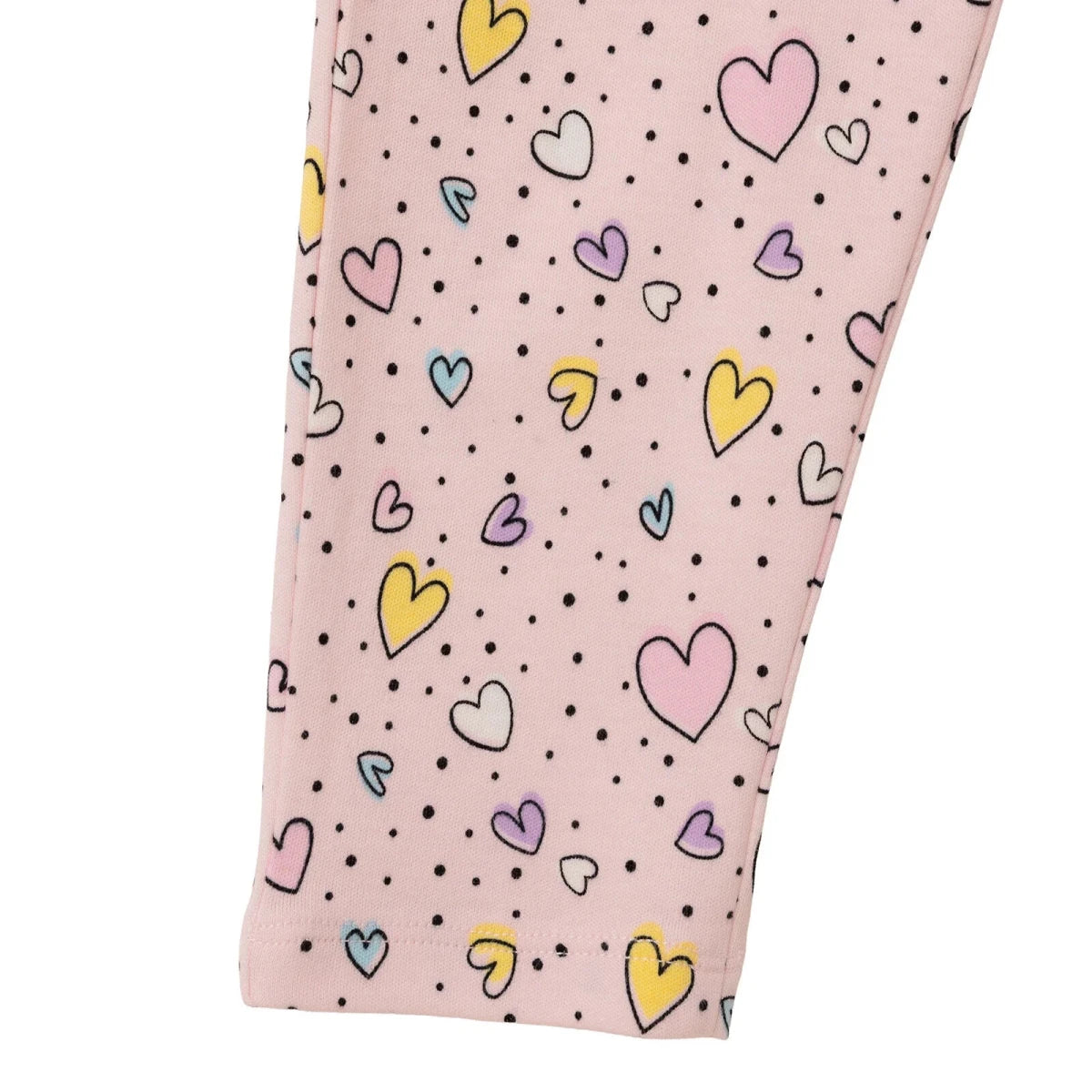 HelloBaby Heart Print Shirt Collar Baby Pyjama Set (3-6 Months to 3-4 Years) Pink - ebebek