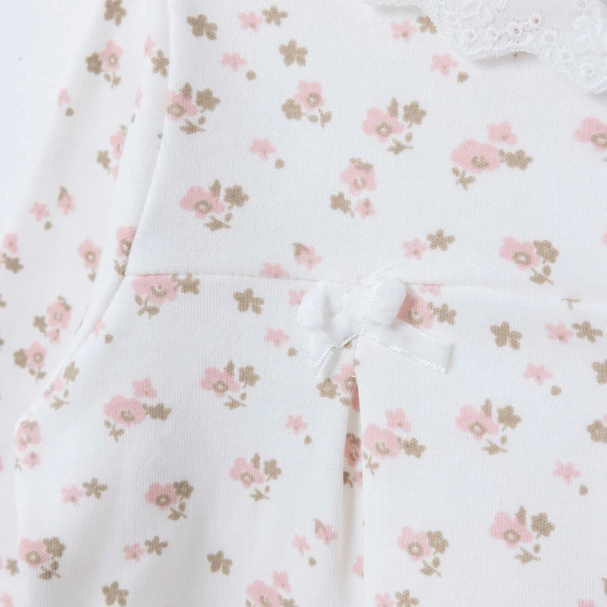 HelloBaby Floral Print Peter Pan Collar Baby Pyjama Set (3-6 Months to 2-3 Years) Pink - ebebek