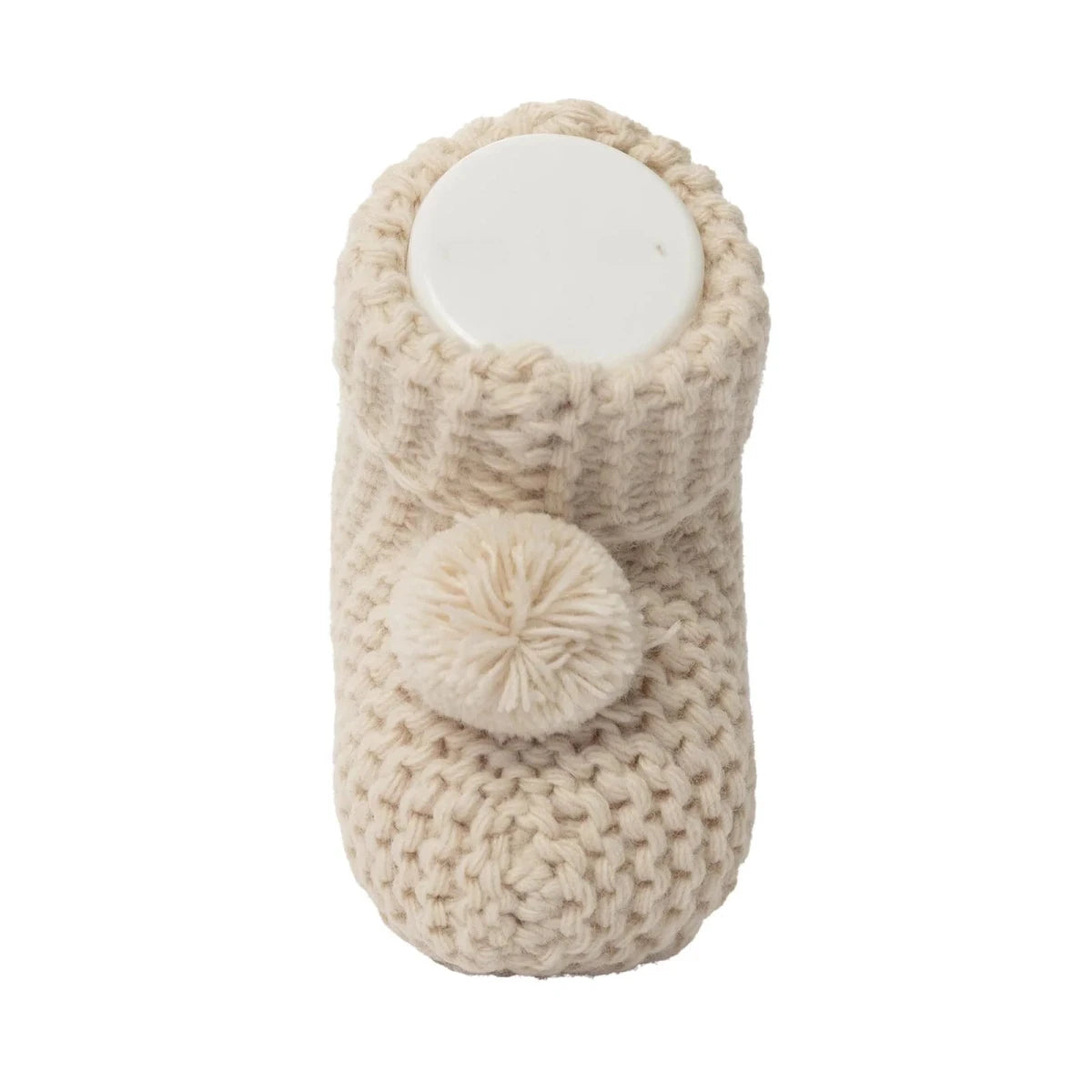 HelloBaby Knitted Baby Booties (One Size) Beige - ebebek