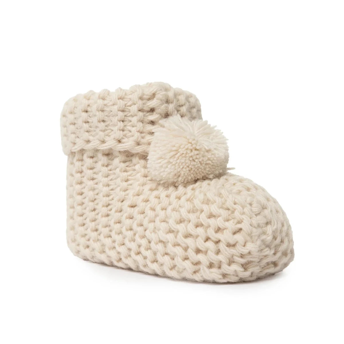 HelloBaby Knitted Baby Booties (One Size) Beige - ebebek