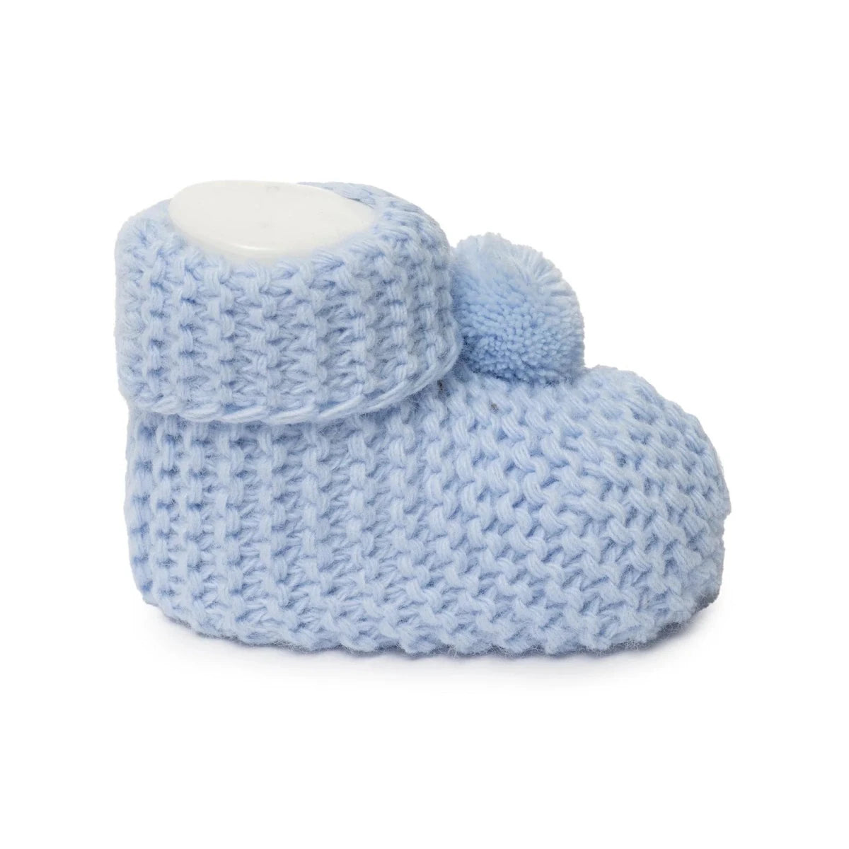 HelloBaby Knitted Baby Booties (One Size) Blue - ebebek