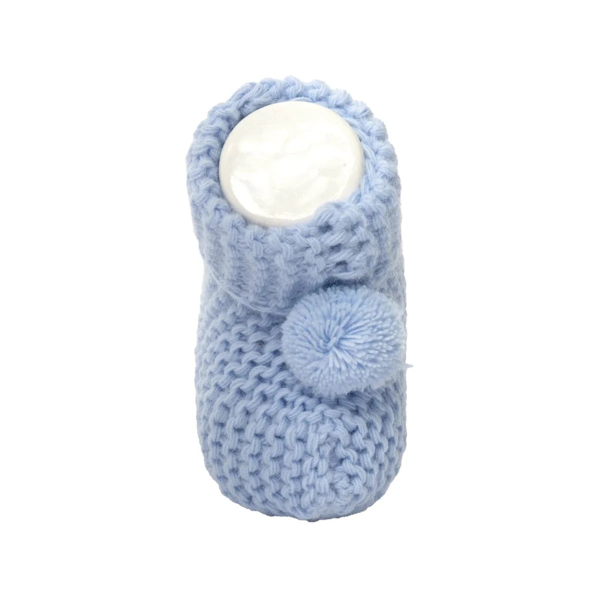 HelloBaby Knitted Baby Booties (One Size) Blue - ebebek