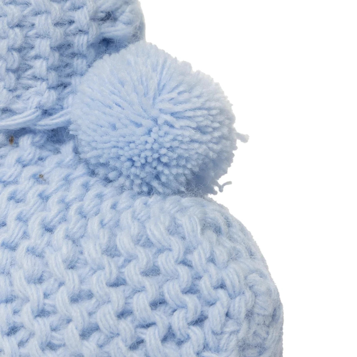 HelloBaby Knitted Baby Booties (One Size) Blue - ebebek