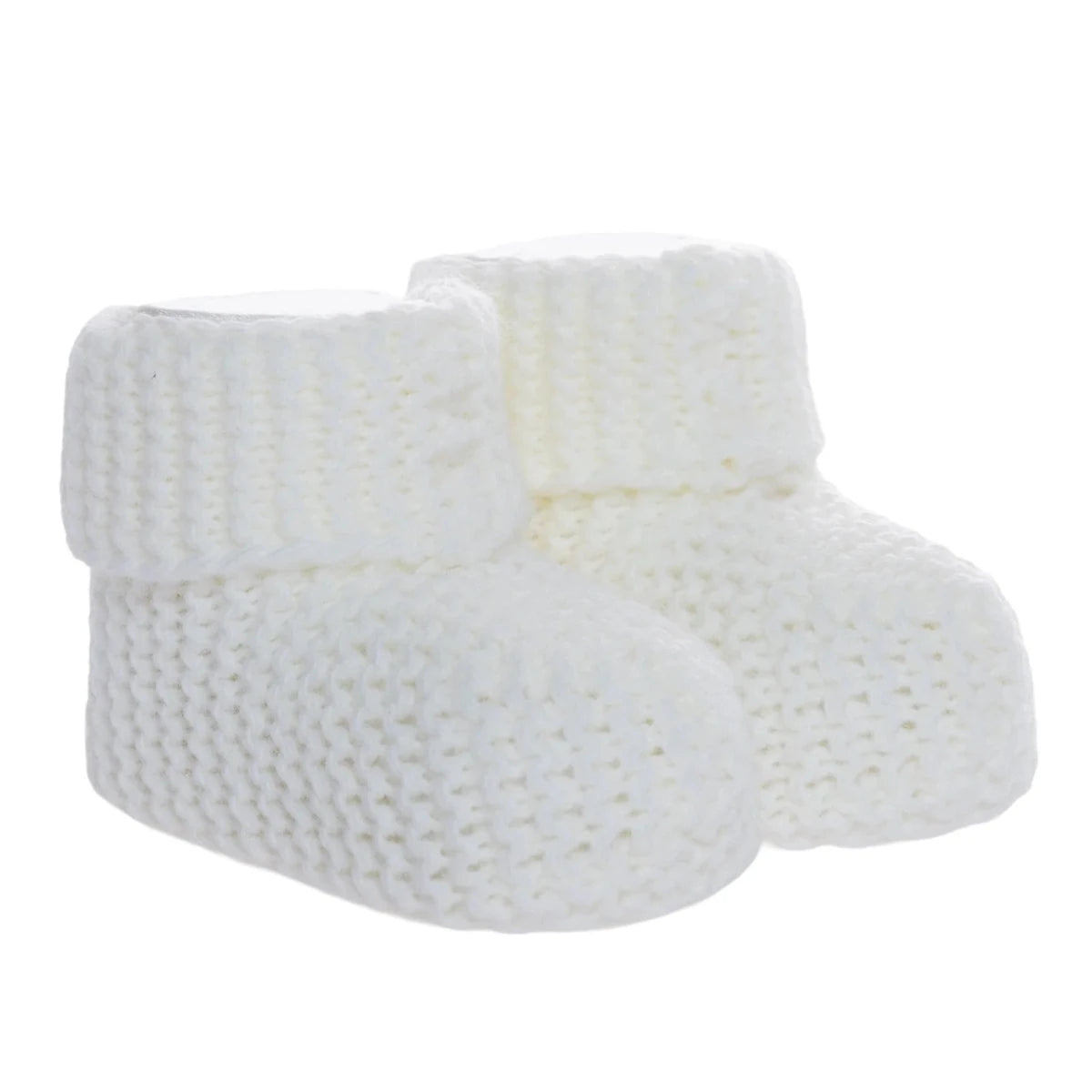 Kitti Knitted Baby Booties (One Size) Ecru - ebebek