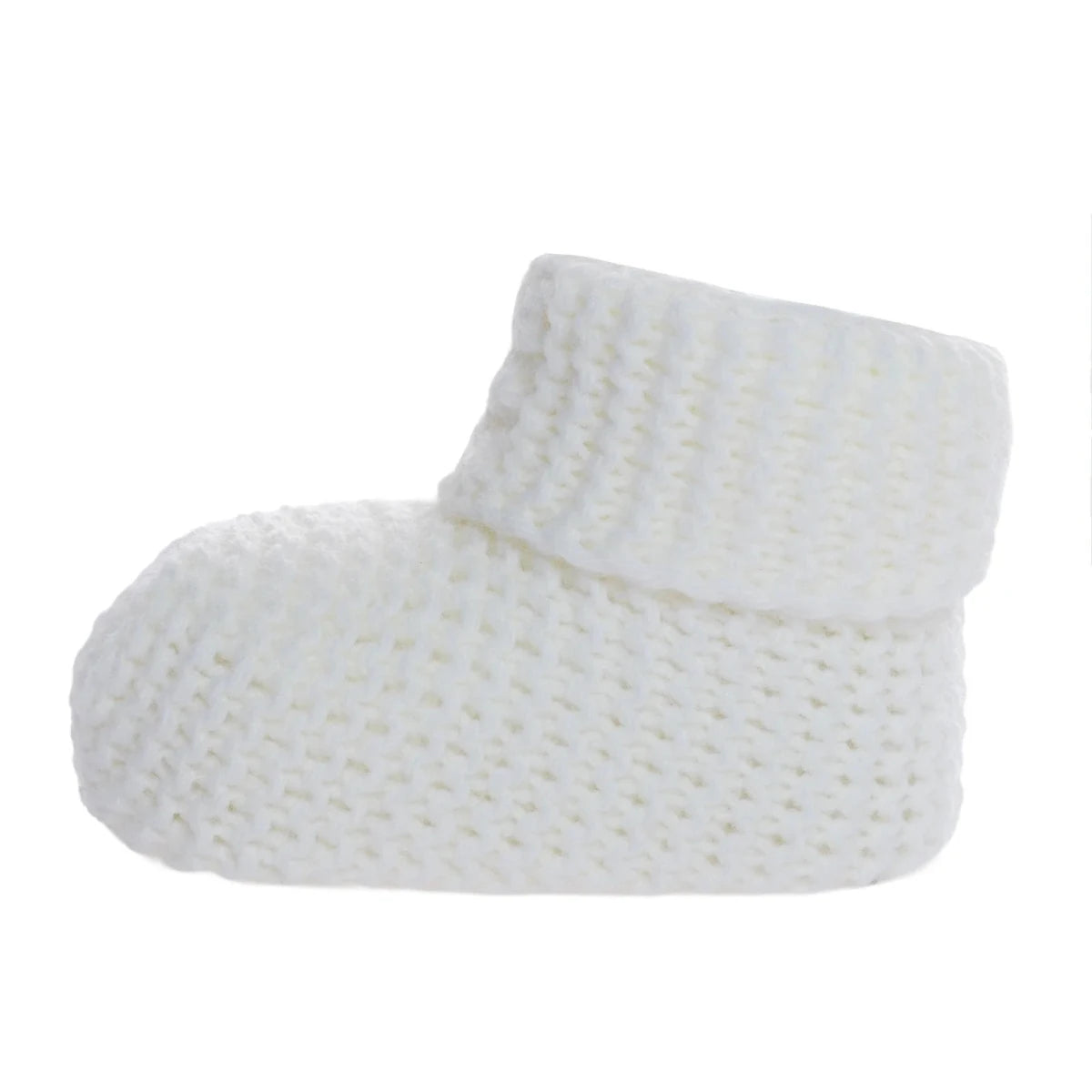 Kitti Knitted Baby Booties (One Size) Ecru - ebebek