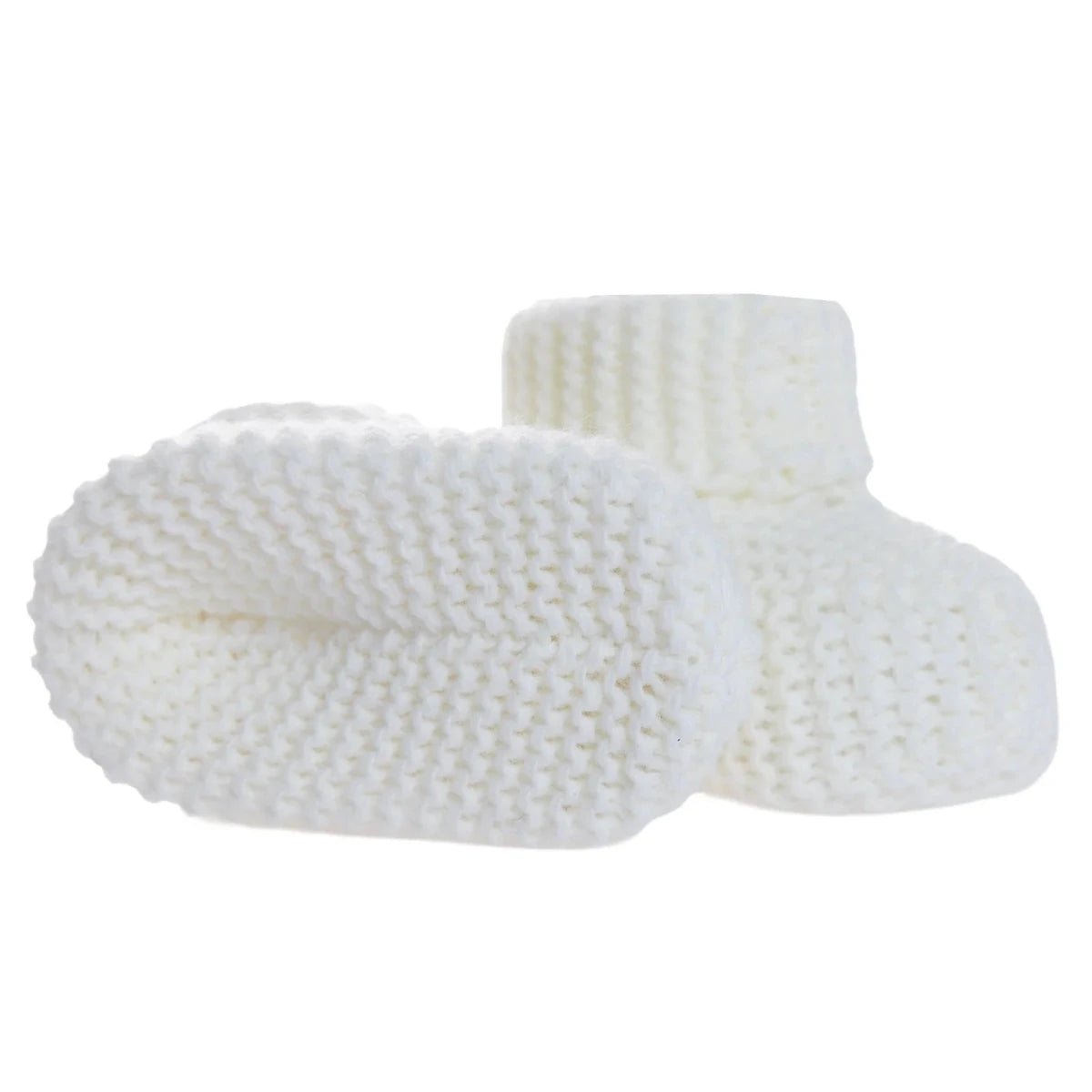Kitti Knitted Baby Booties (One Size) Ecru - ebebek
