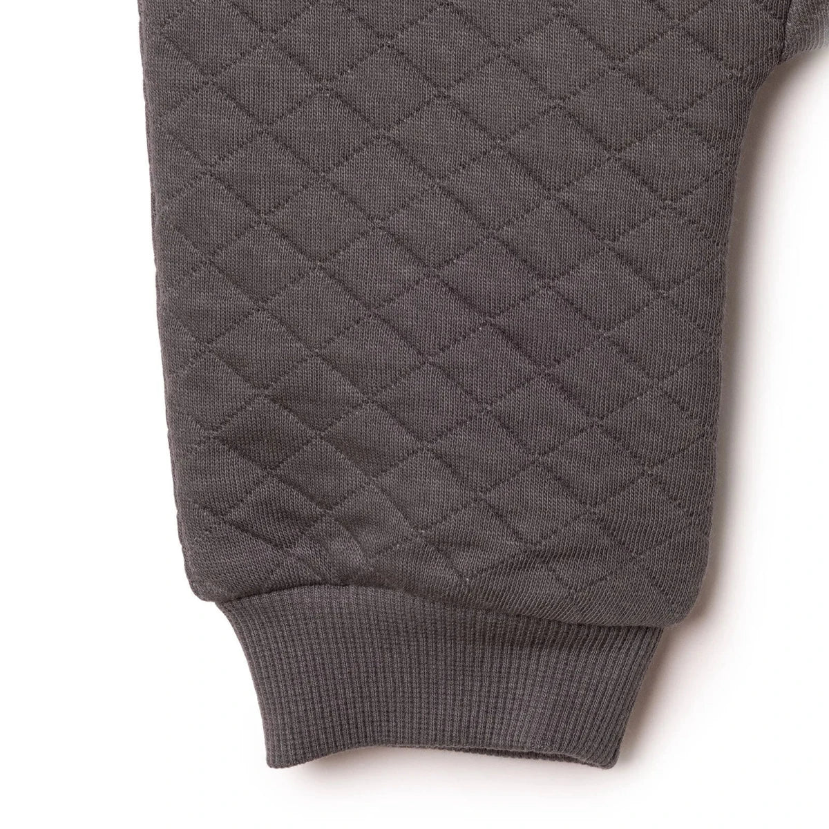 HelloBaby Quilted Baby Sweatshirt & Leggings Set (1-3 Months to 12 Months) Anthracite - ebebek