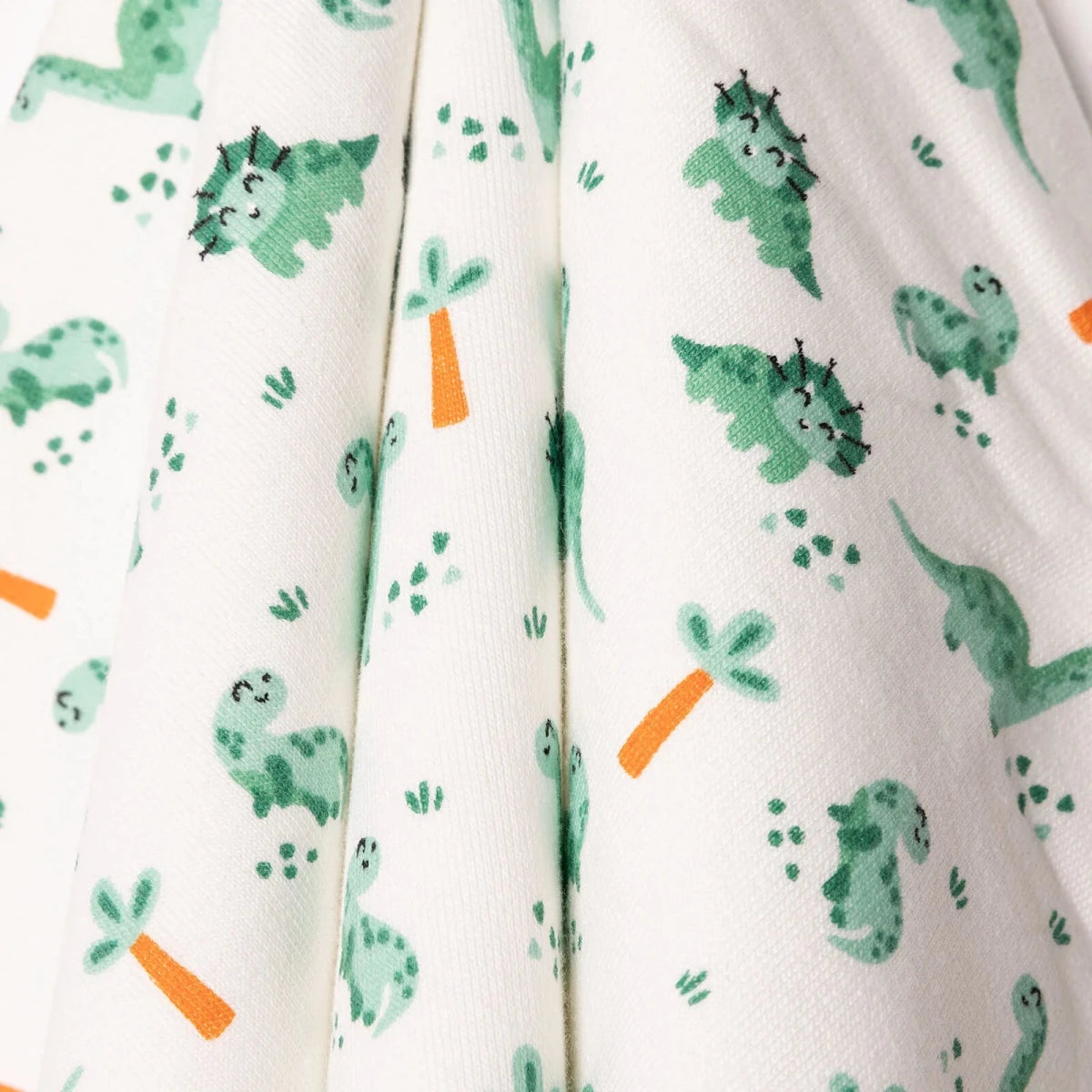 Little Dreams Dinosaur Print Baby Blanket (90 x 100 cm) White - ebebek