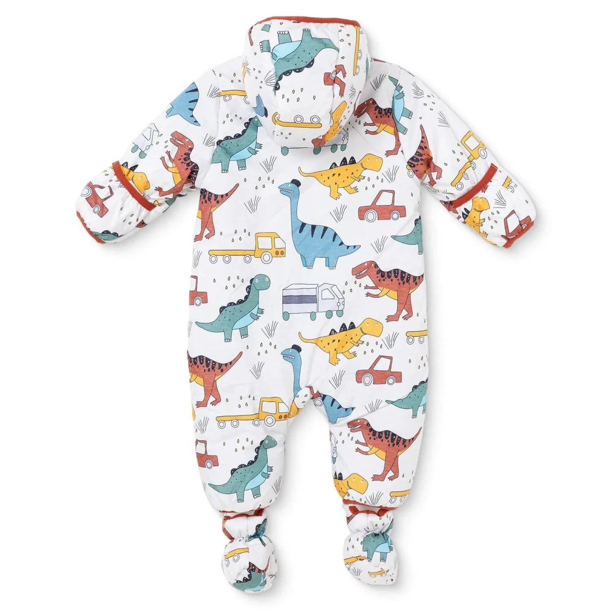 Midimod Dinosaur Print Baby Pramsuit (9-12 Months to 18 Months-2 Years) Printed - ebebek