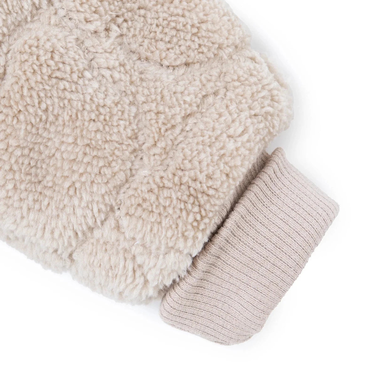Midimod Animal Print Hooded Fleece Baby Pramsuit (1-3 Months to 12 Months) Beige - ebebek