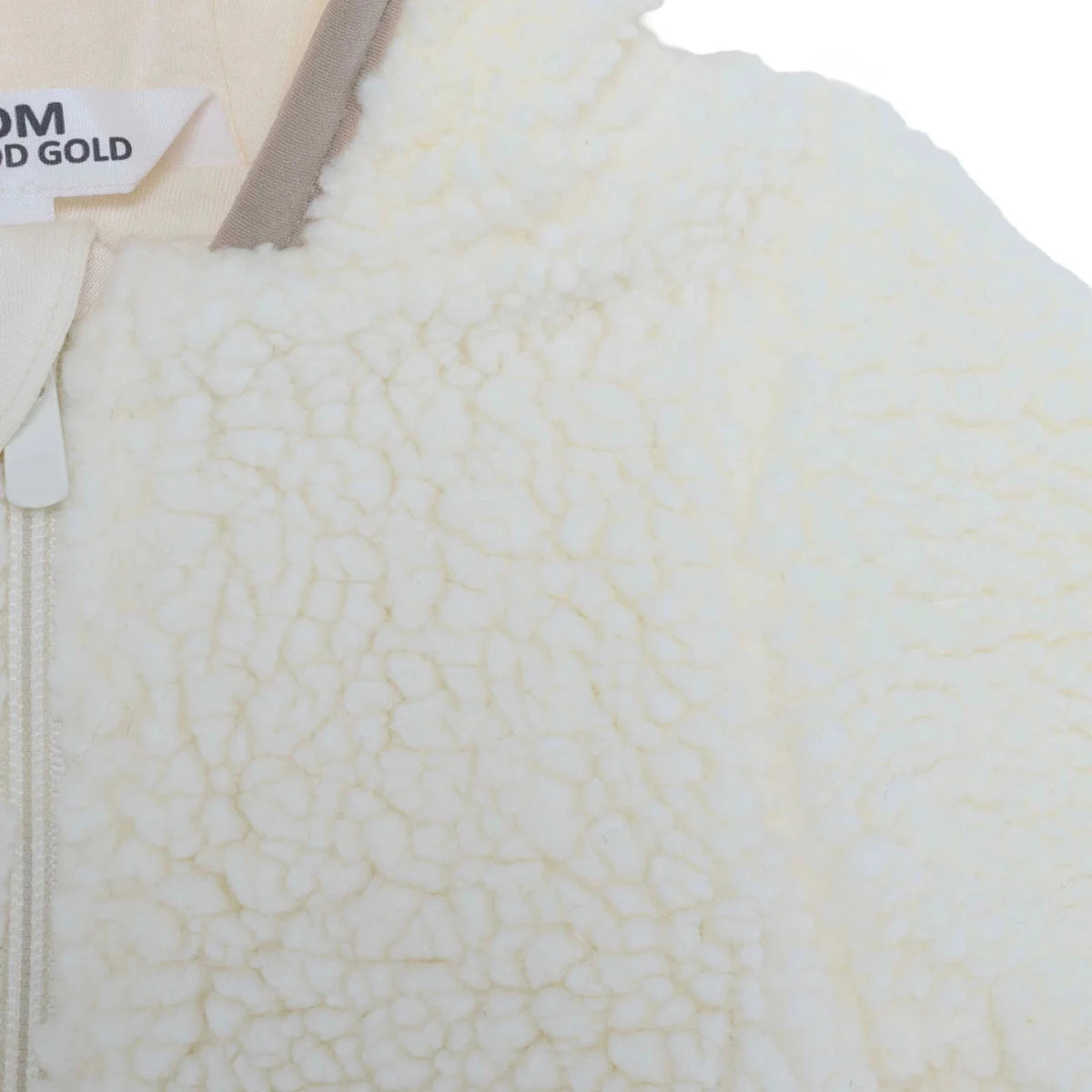 Midimod Hooded Zip-Up Soft Fleece Baby Pramsuit (1-3 Months to 12 Months) Ecru - ebebek