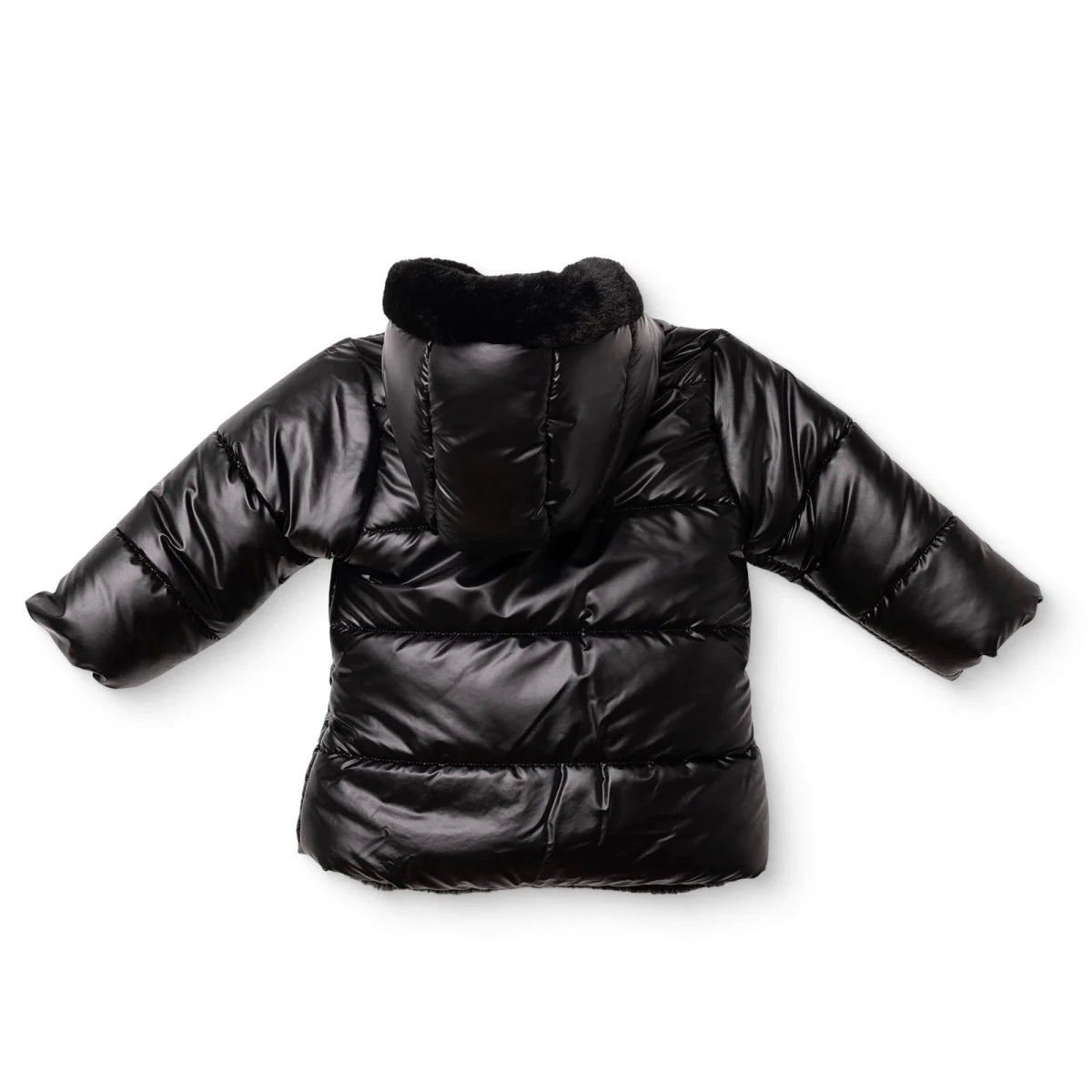 Midimod Water-Repellent Hooded Baby Coat (12 Months to 2-3 Years) Black - ebebek