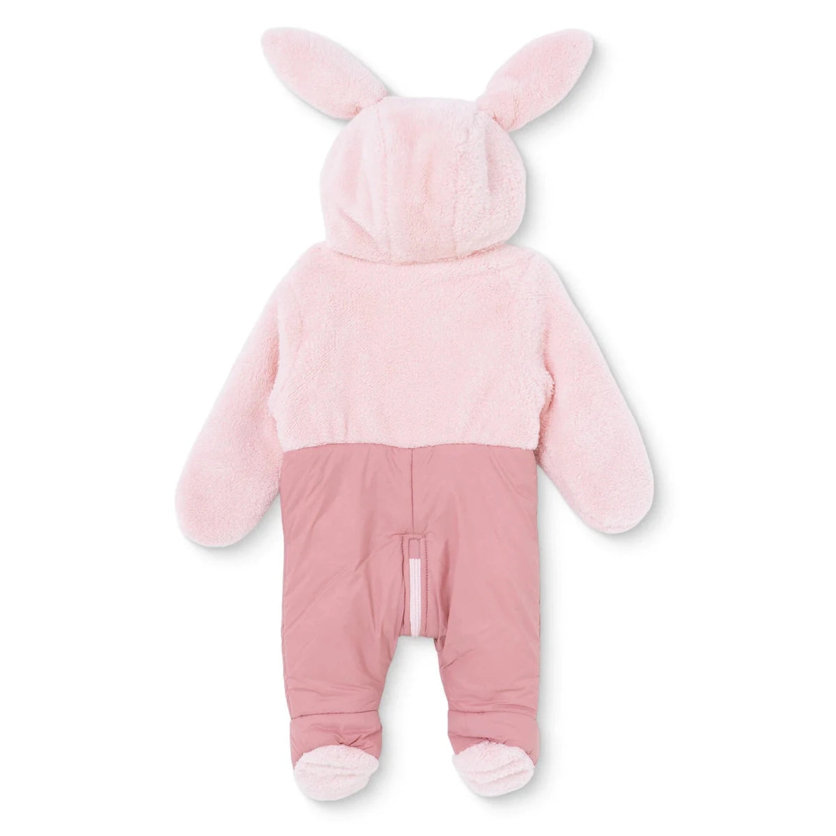 Midimod Hooded Zip-Up Soft Fleece Baby Pramsuit (1-3 Months to 12 Months) Pink - ebebek