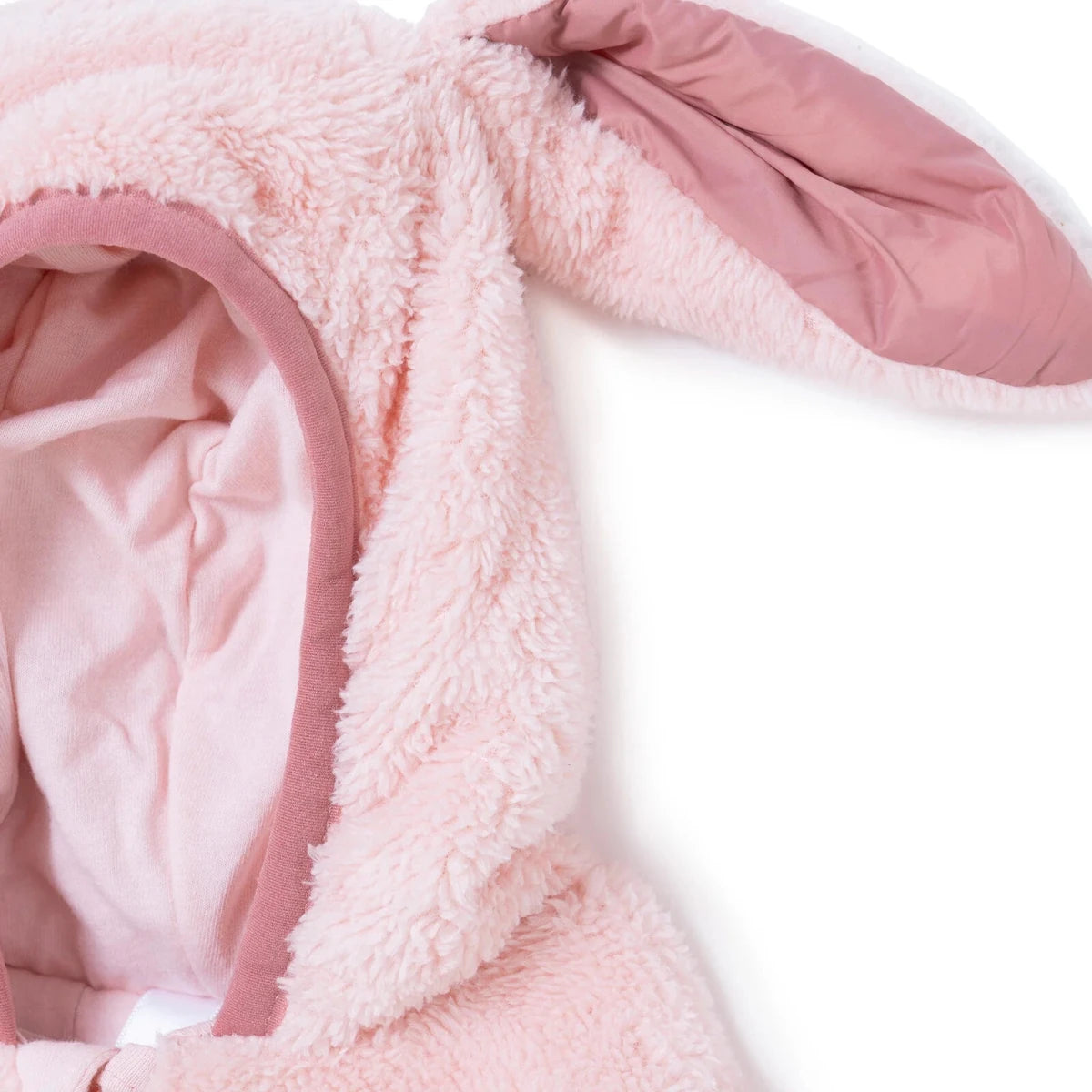Midimod Hooded Zip-Up Soft Fleece Baby Pramsuit (1-3 Months to 12 Months) Pink - ebebek