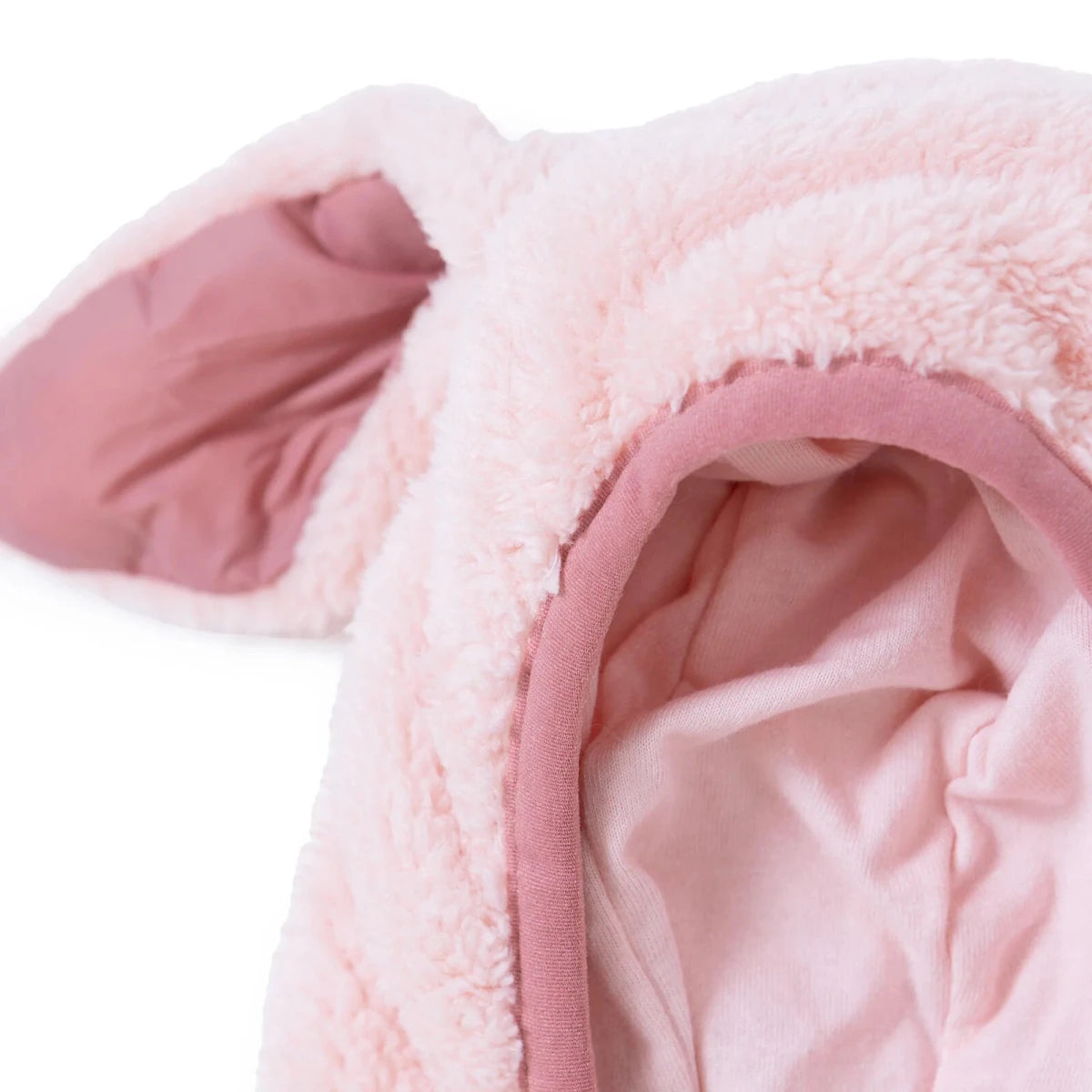 Midimod Hooded Zip-Up Soft Fleece Baby Pramsuit (1-3 Months to 12 Months) Pink - ebebek